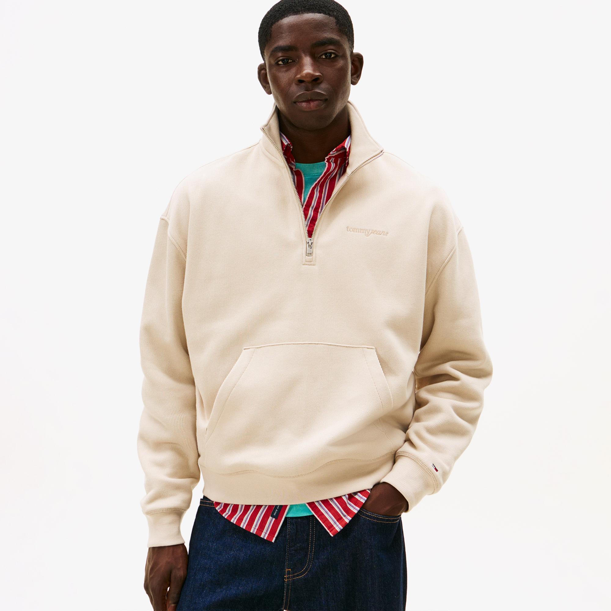 Tommy Hilfiger Jeans 90s Script Rib Fleece Sweatshirt