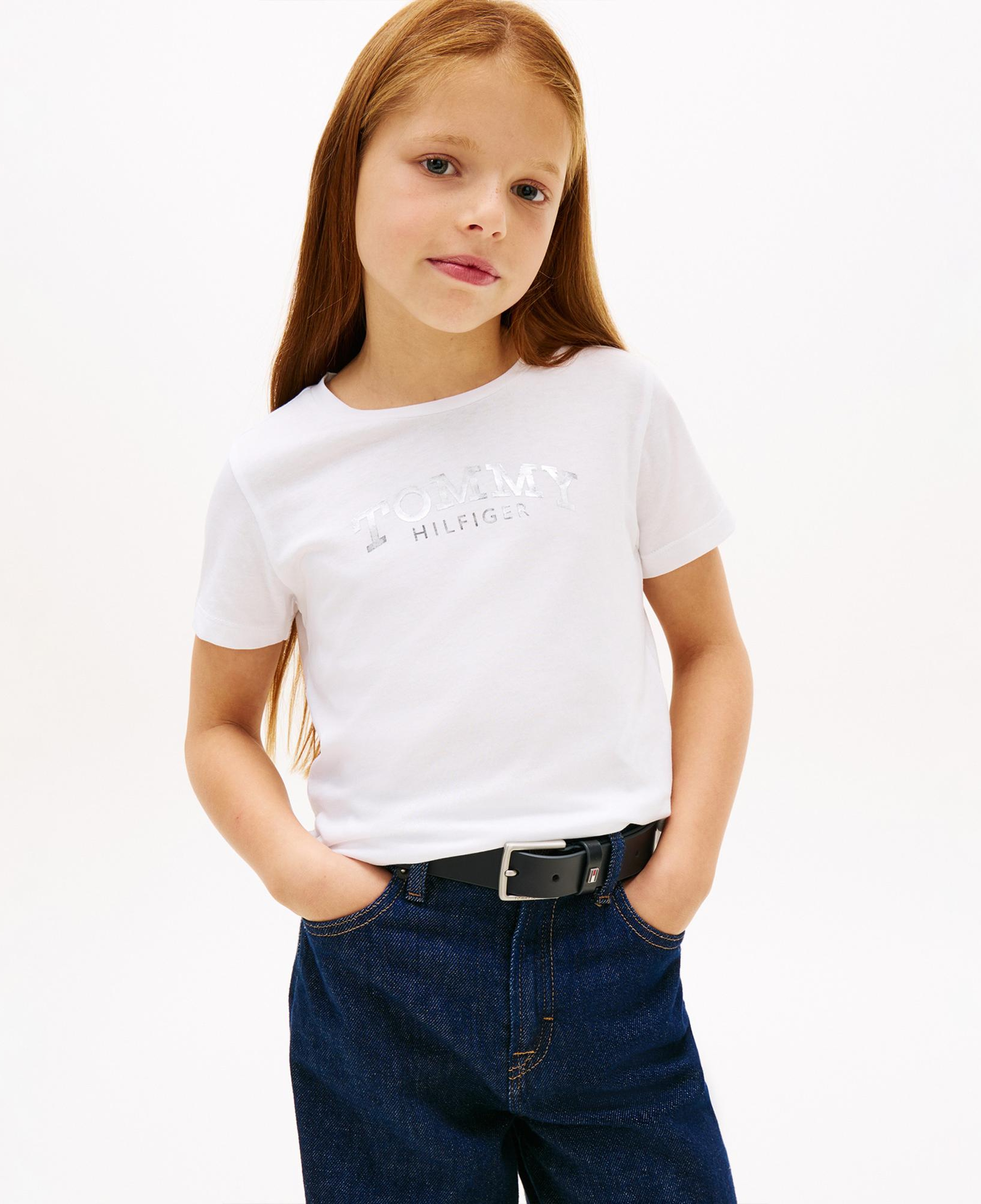 Tommy Hilfiger Tommy Foil Çocuk Beyaz T-Shirt