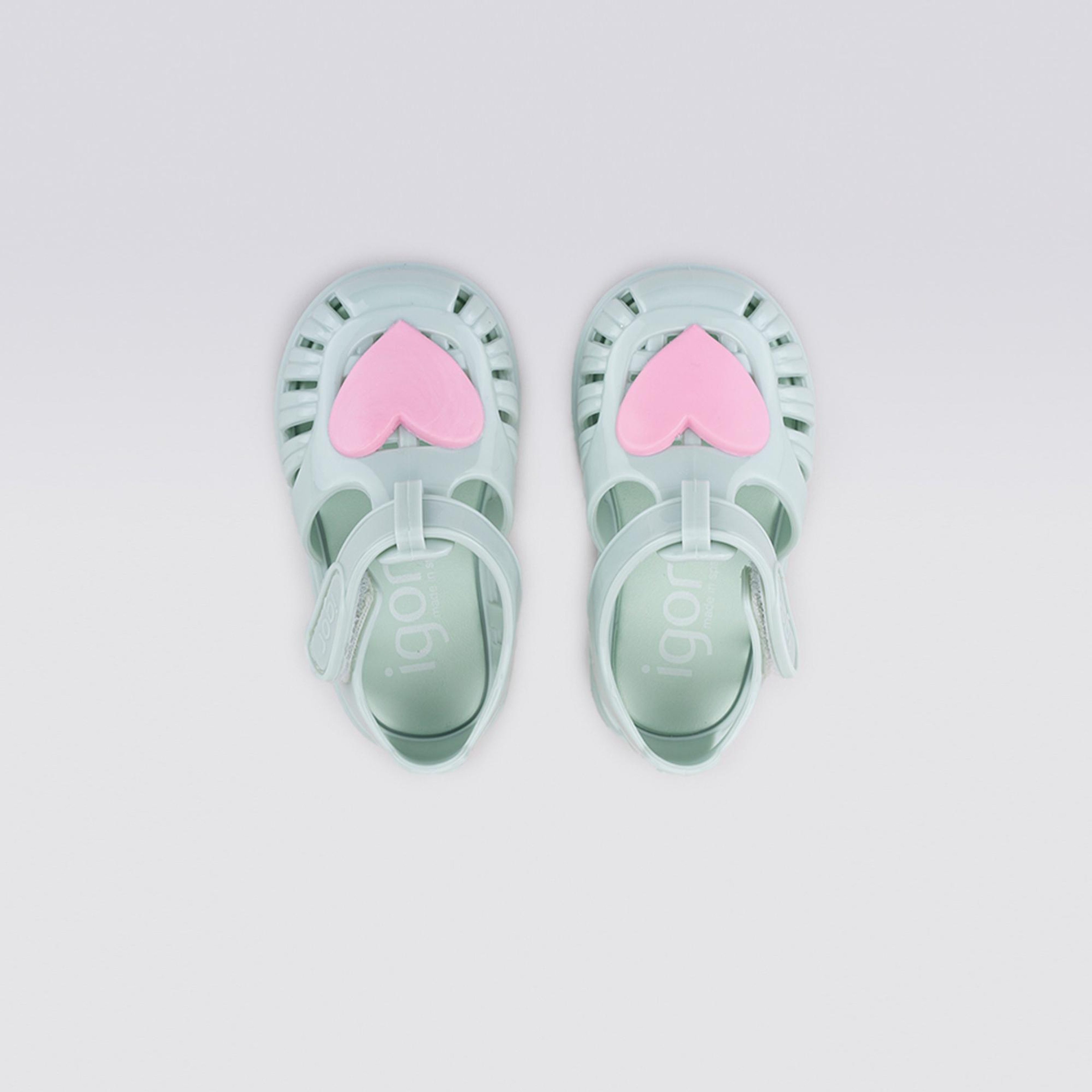 Igor Tobby Gloss Love Bebek Yeşil Sandalet