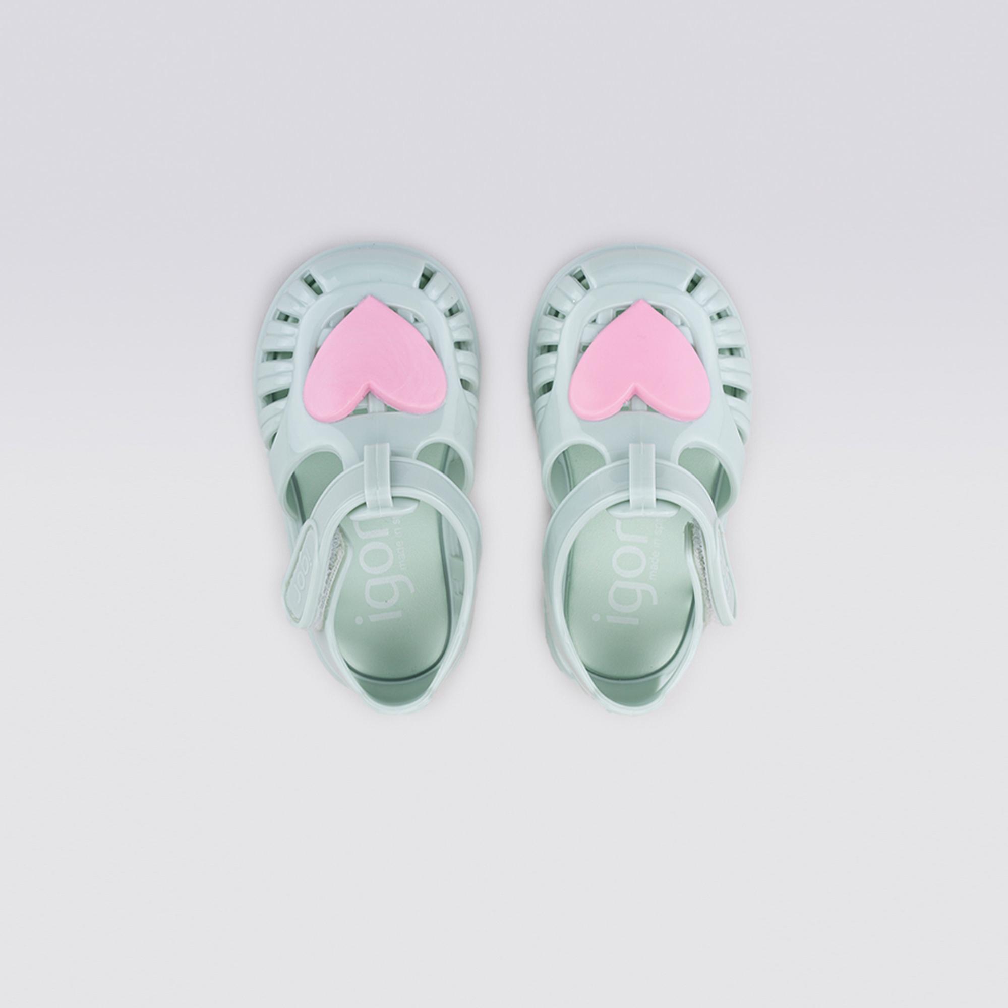 Igor Tobby Gloss Love Bebek Yeşil Sandalet