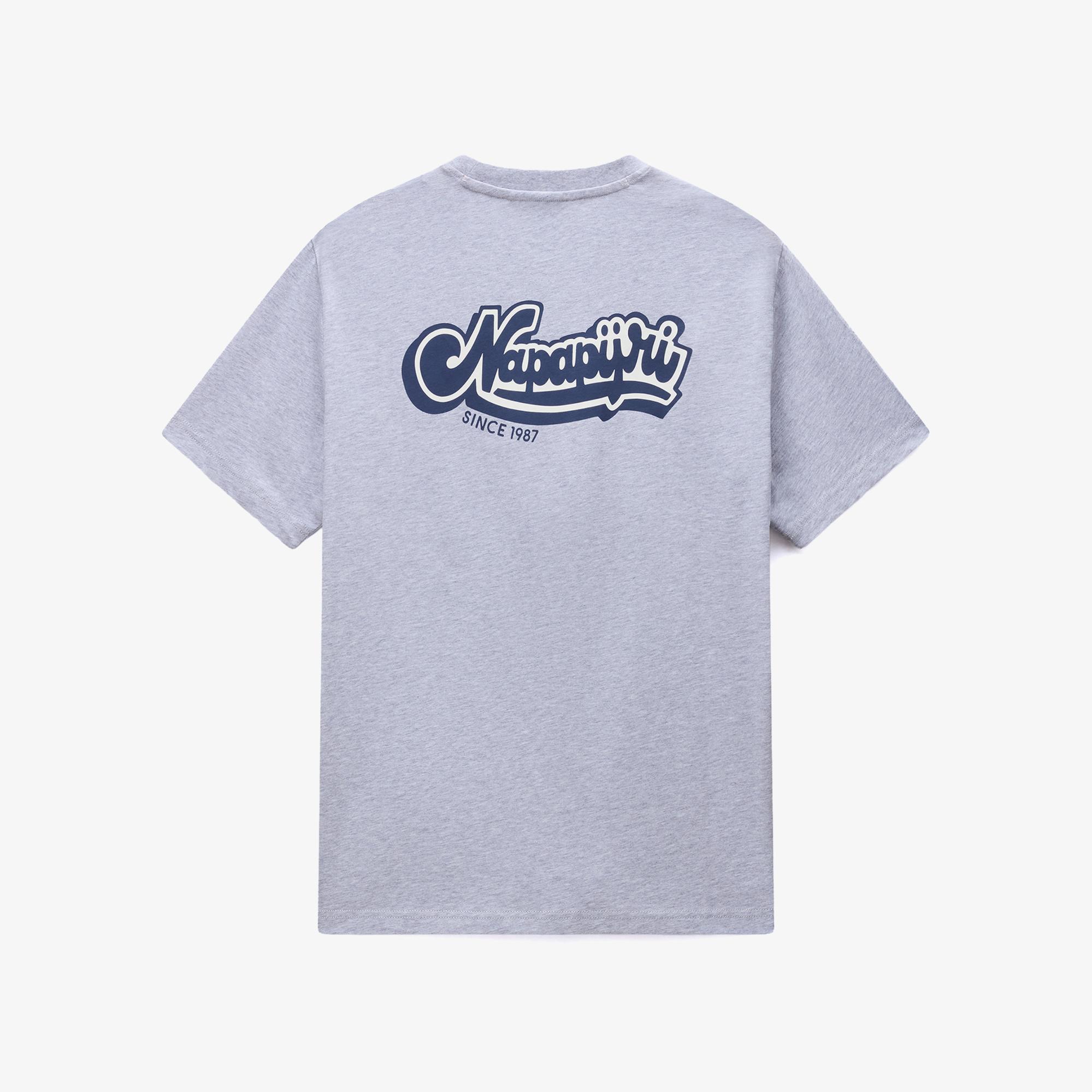 Napapijri S-Zinc Erkek Gri T-Shirt