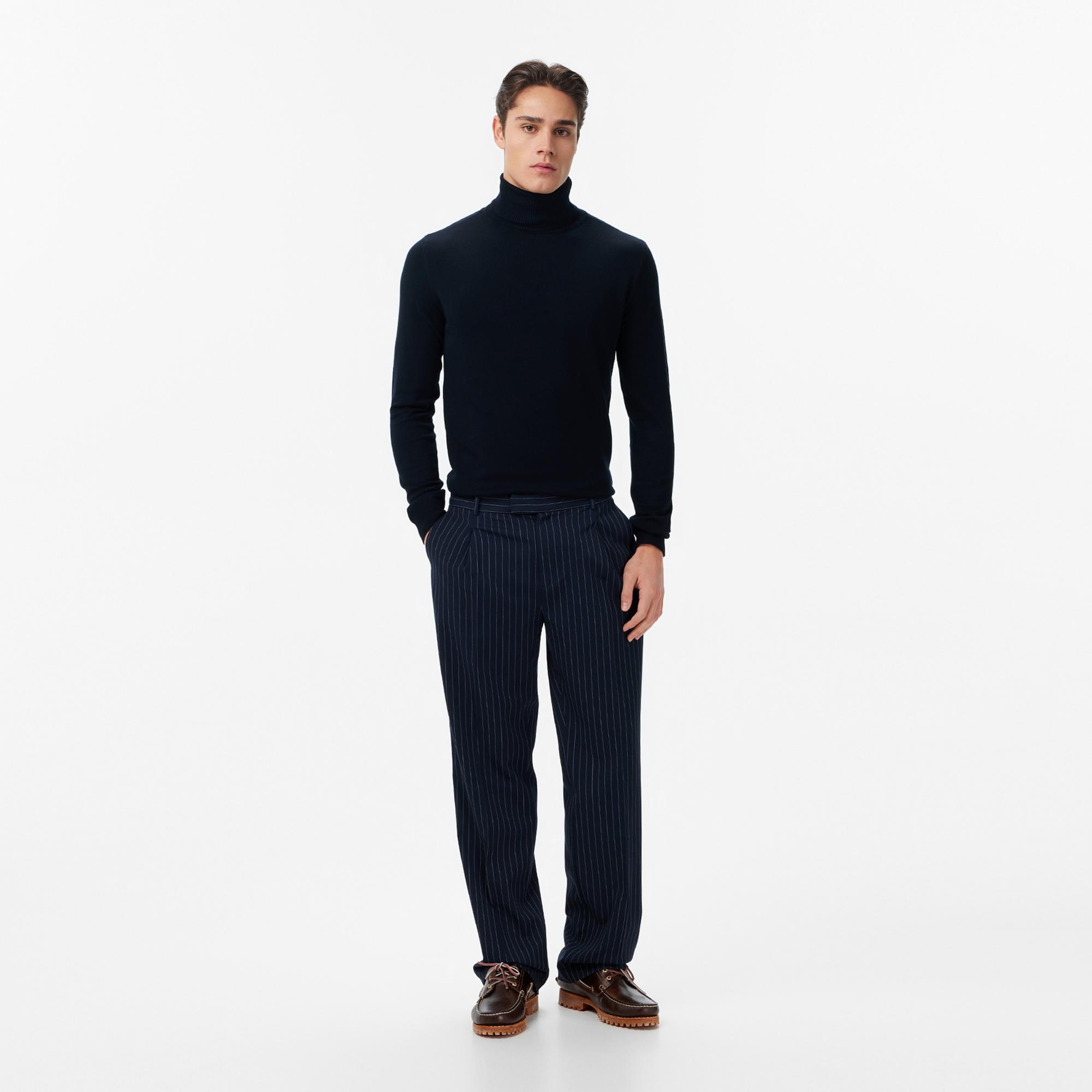 Les Benjamins Classic Fit Erkek Lacivert Triko