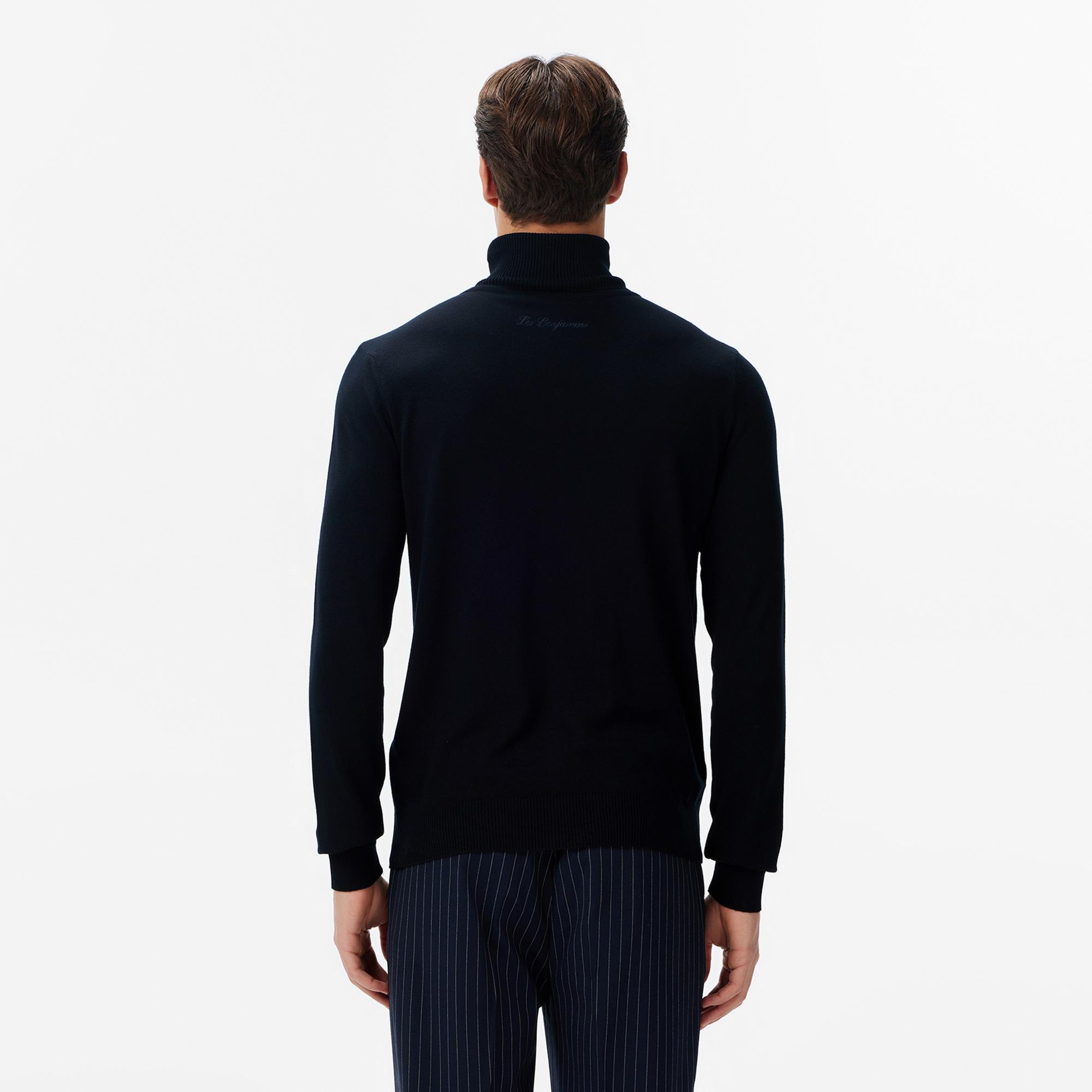 Les Benjamins Classic Fit Erkek Lacivert Triko