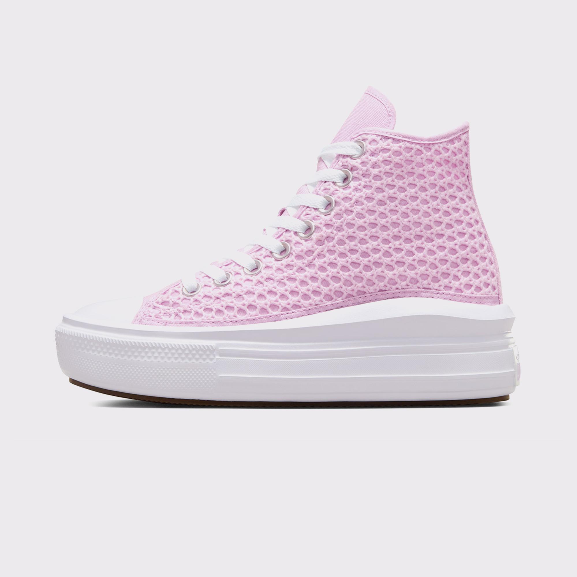 Converse Chuck Taylor All Star Move Genç Pembe Platform Sneaker