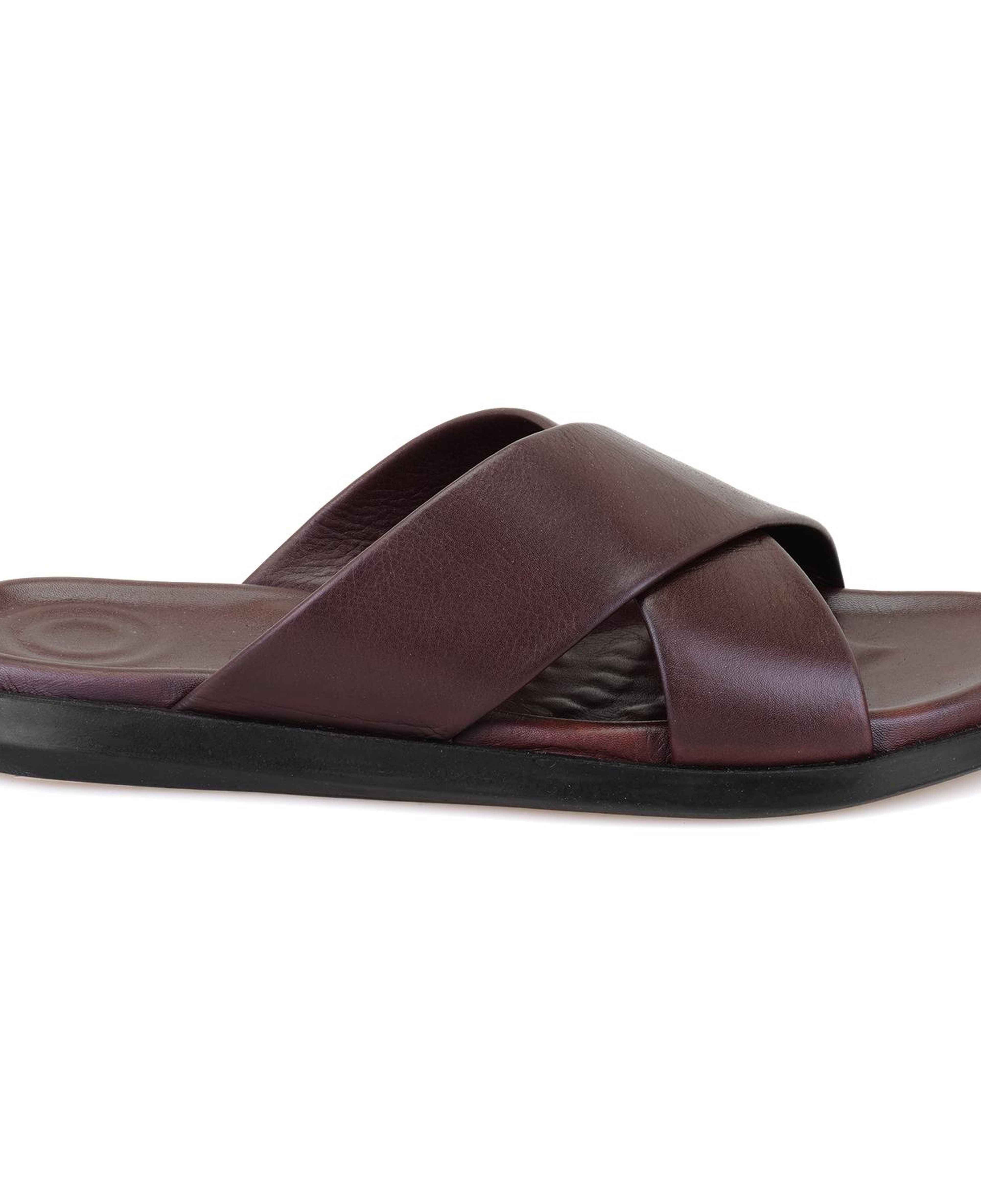 Emely Kahve Erkek Deri Terlik