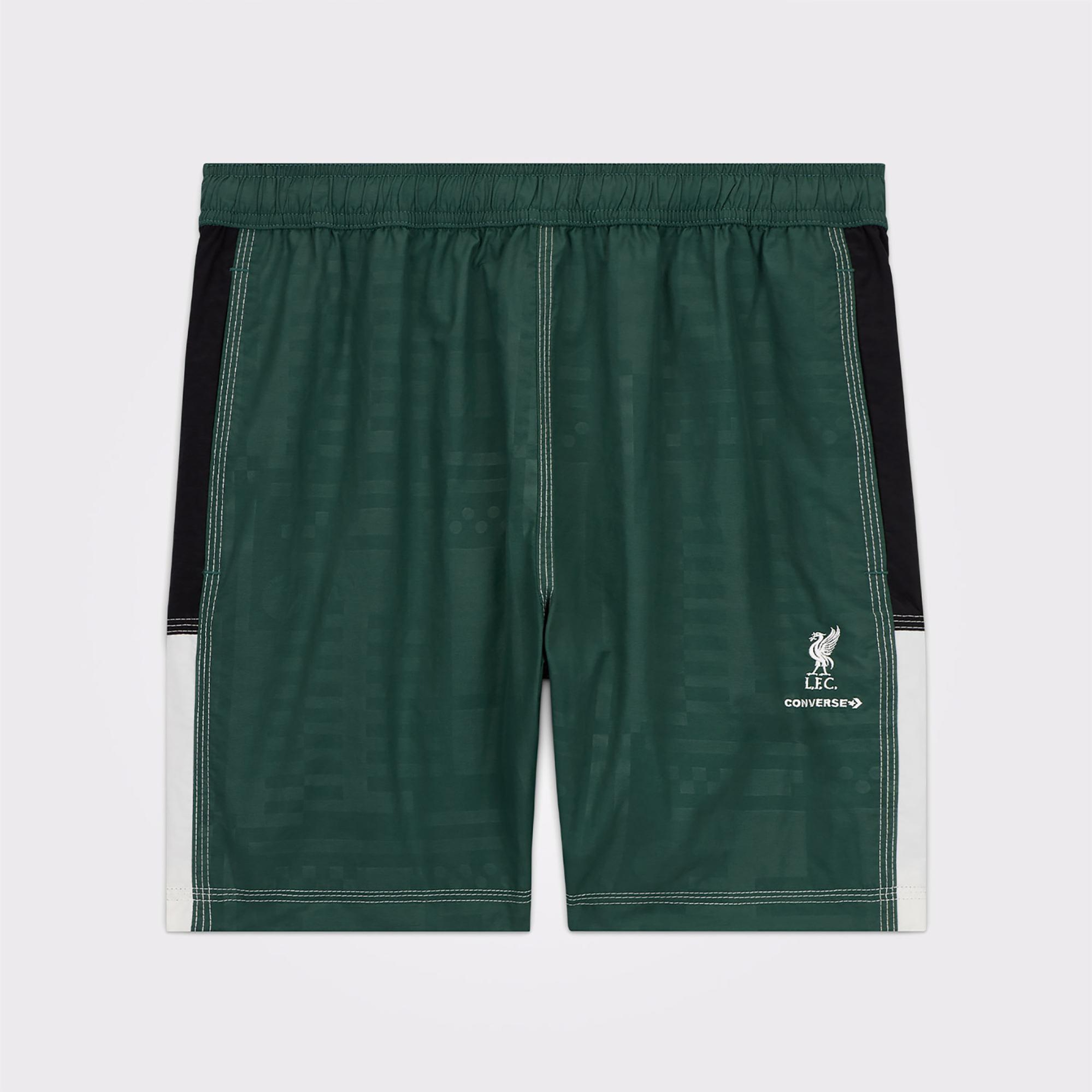 Converse x LFC Desenli Unisex Yeşil Şort