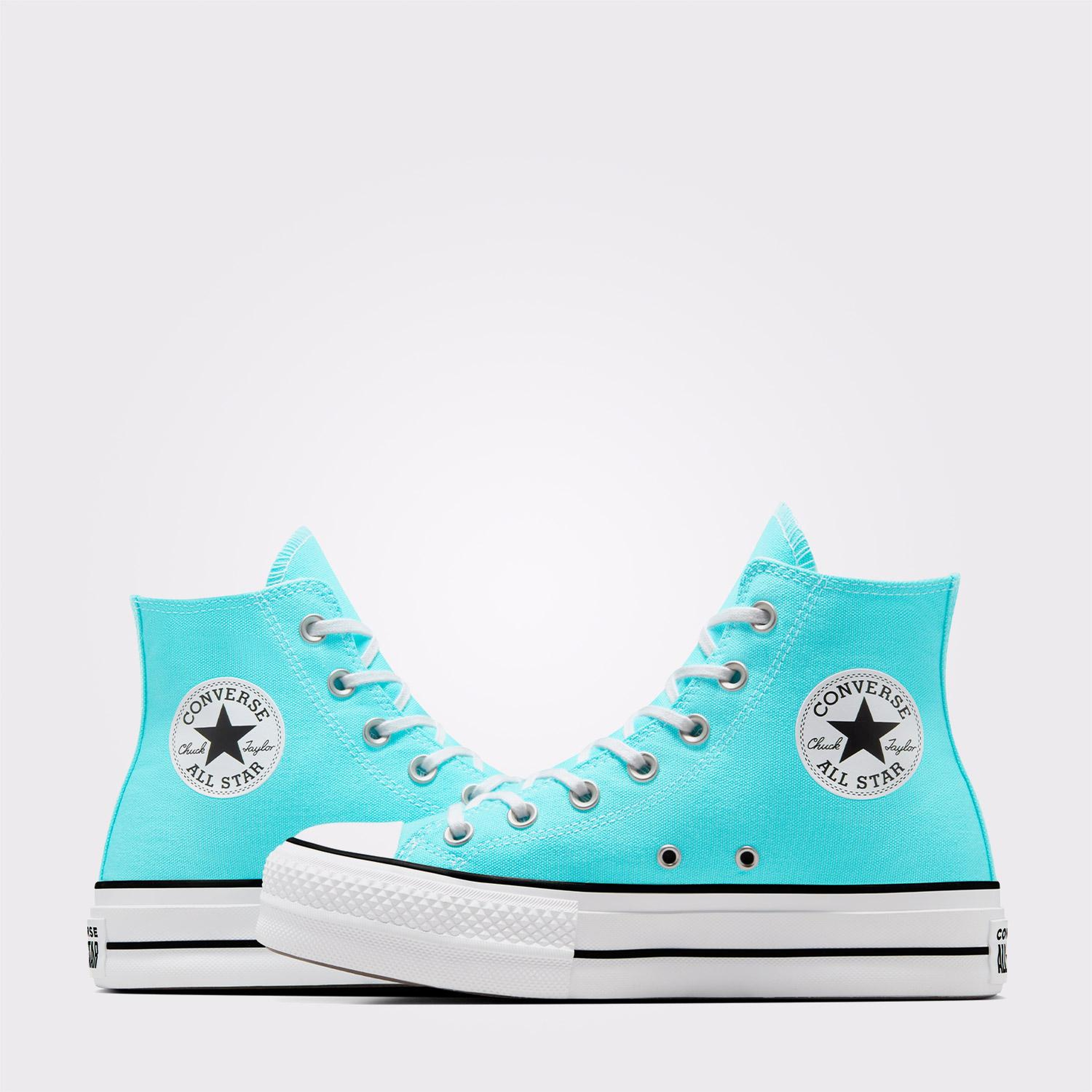 Converse Chuck Taylor All Star Lift Unisex Mavi Platform Sneaker