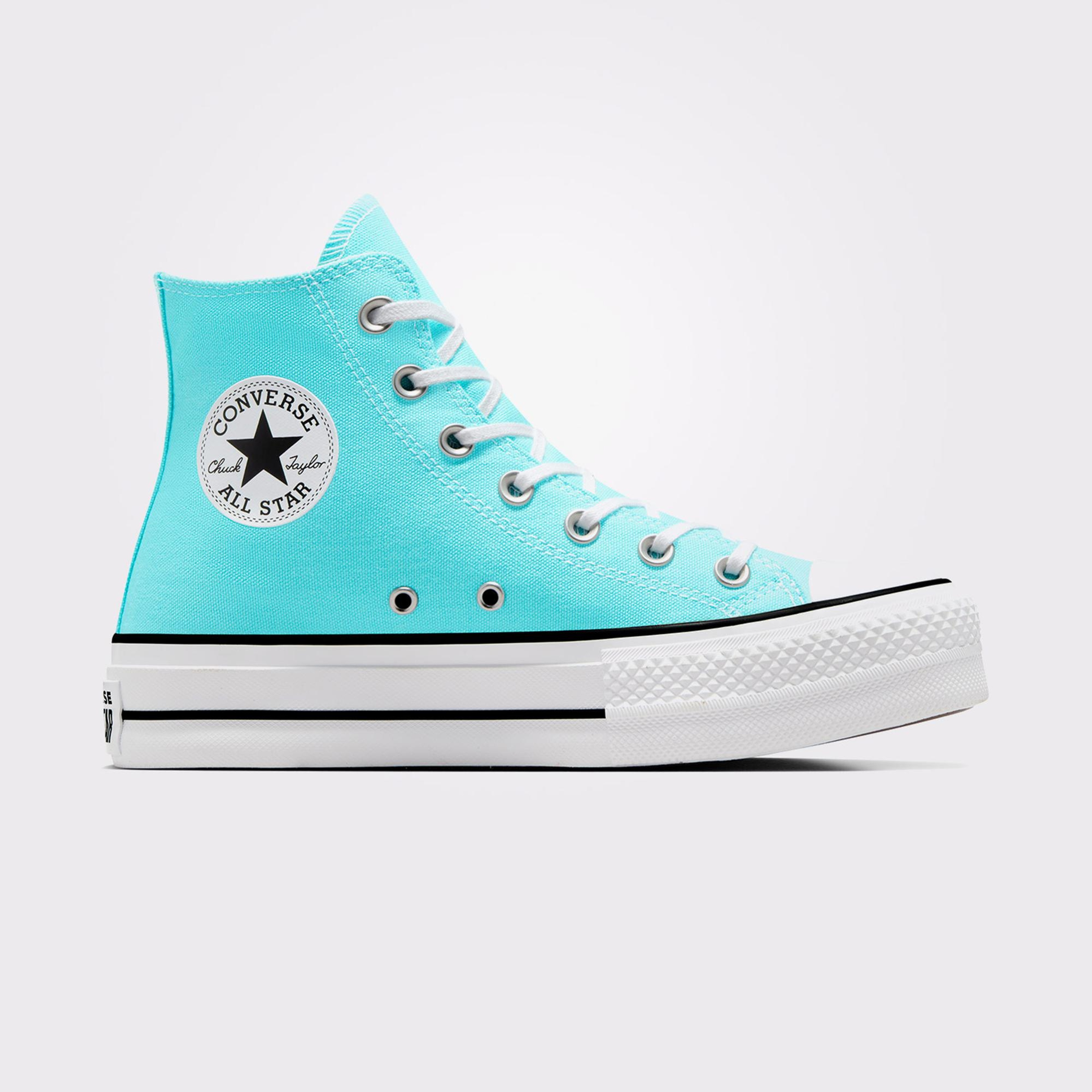 Converse Chuck Taylor All Star Lift Unisex Mavi Platform Sneaker