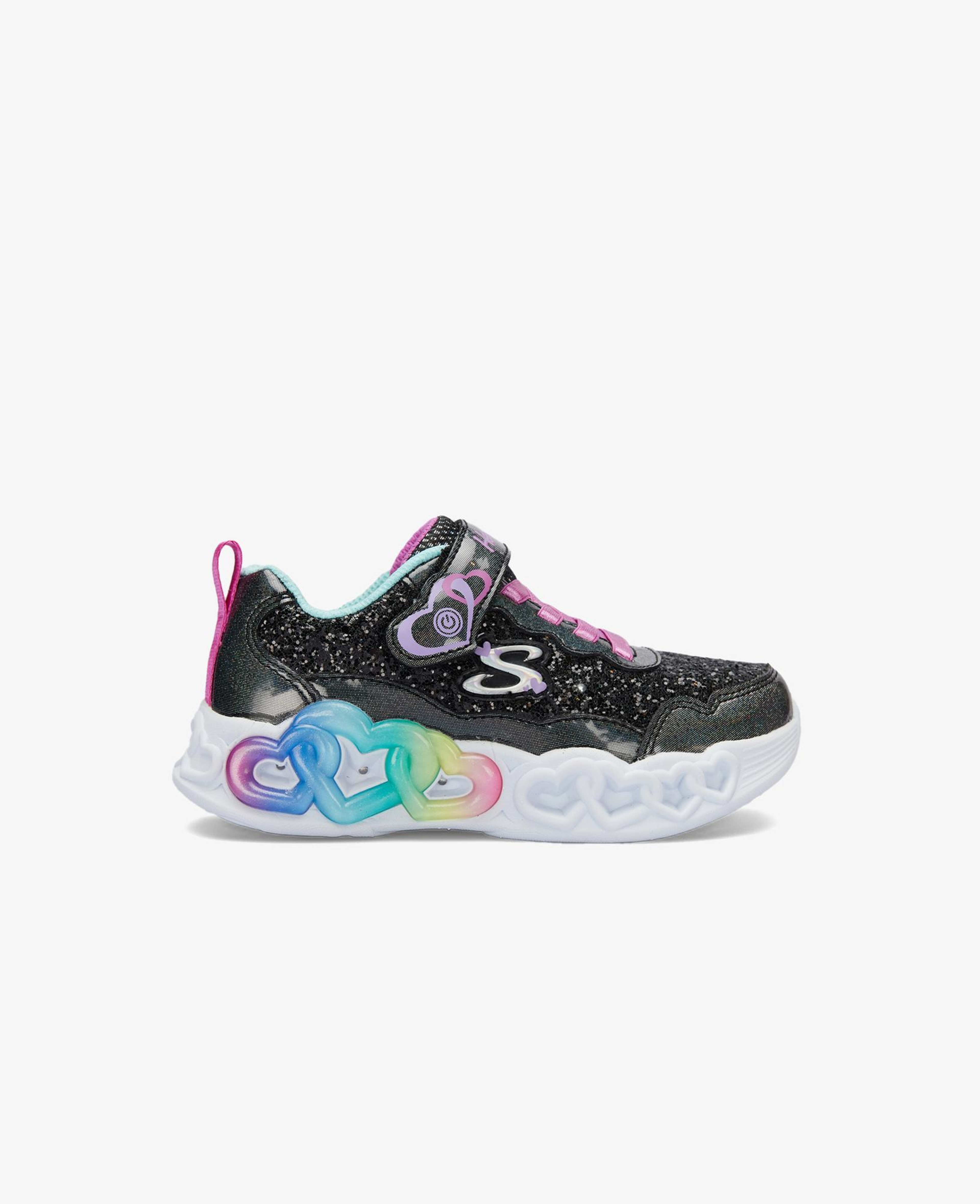 Skechers Infinite Heart Lights Fresh Love Çocuk Siyah Işıklı Spor Ayakkabı