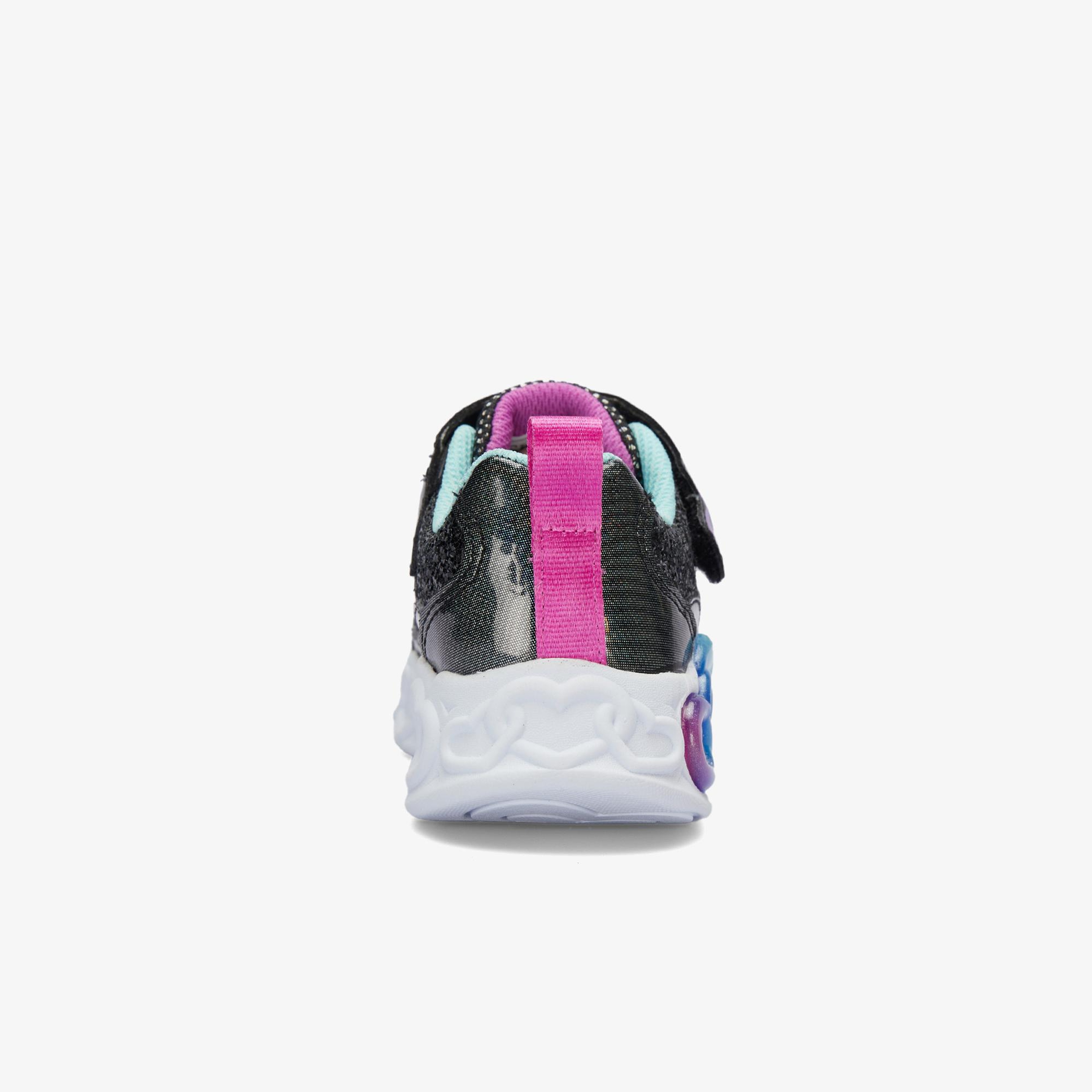 Skechers Infinite Heart Lights Fresh Love Çocuk Siyah Işıklı Spor Ayakkabı