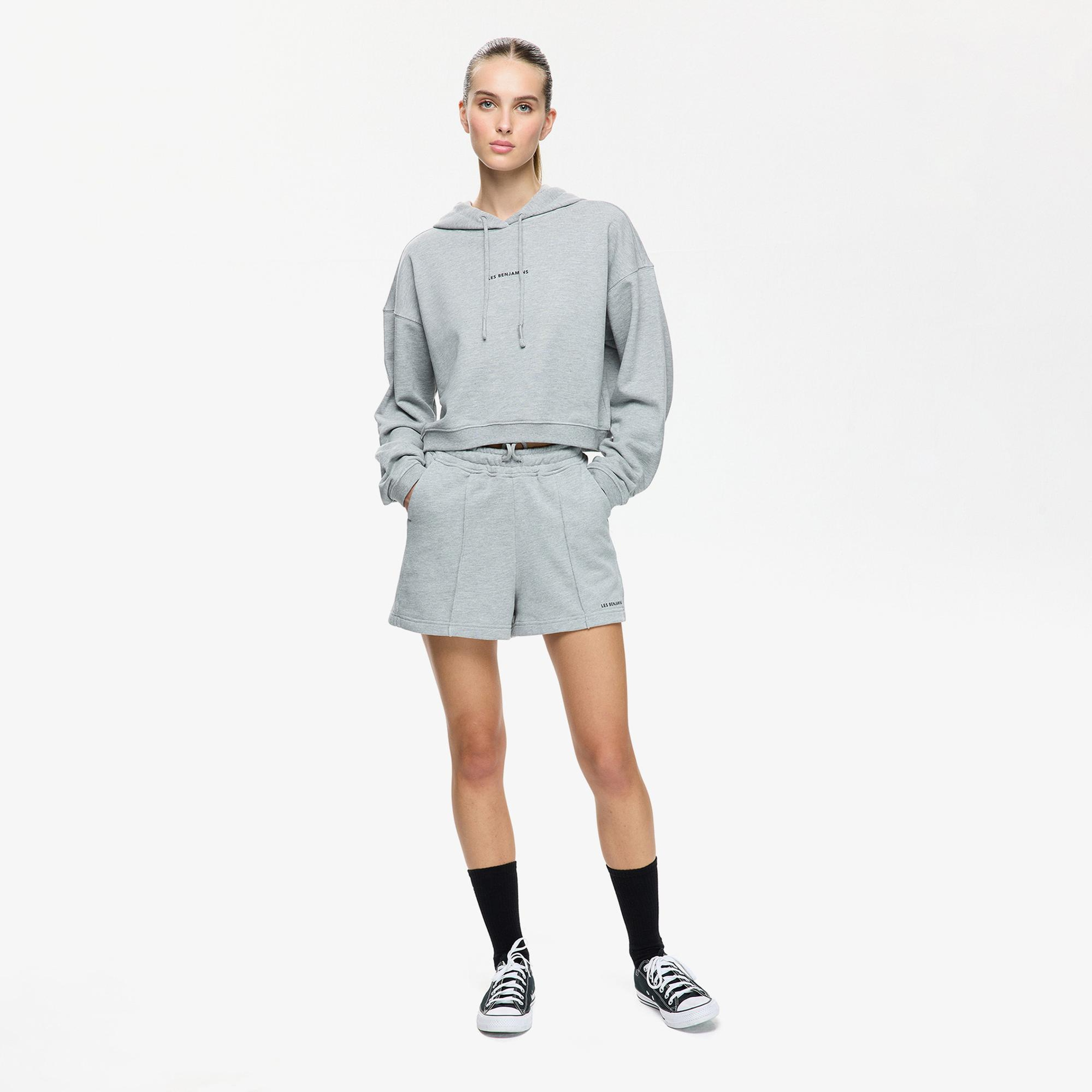 Les Benjamins Kadın Gri Sweatshirt