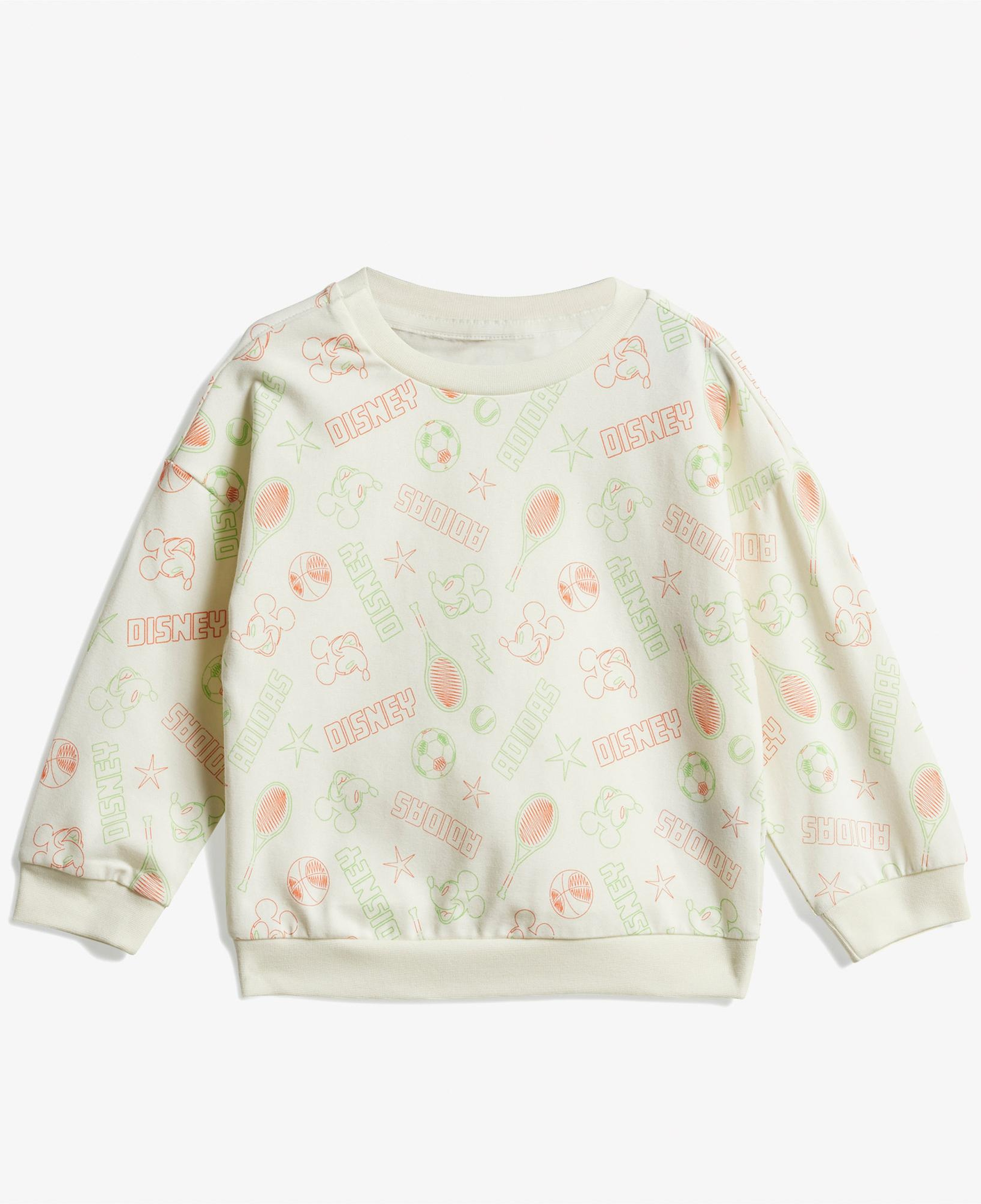 adidas Disney Mickey Mouse Bebek Beyaz Eşofman Takımı