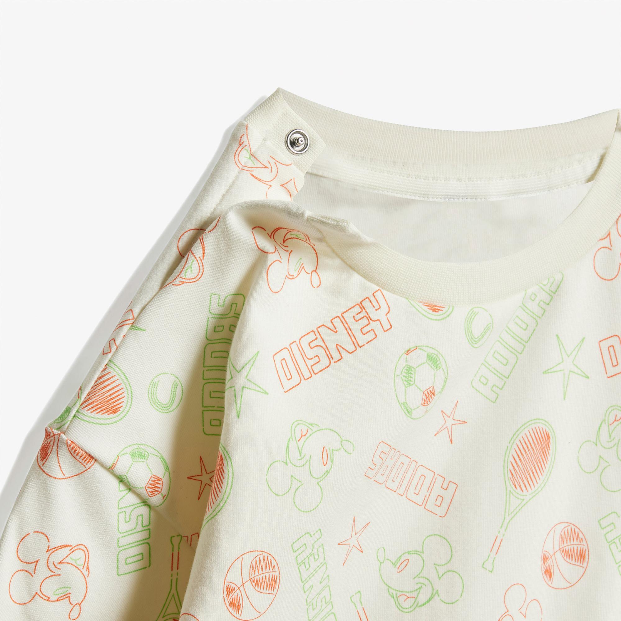 adidas Disney Mickey Mouse Bebek Beyaz Eşofman Takımı