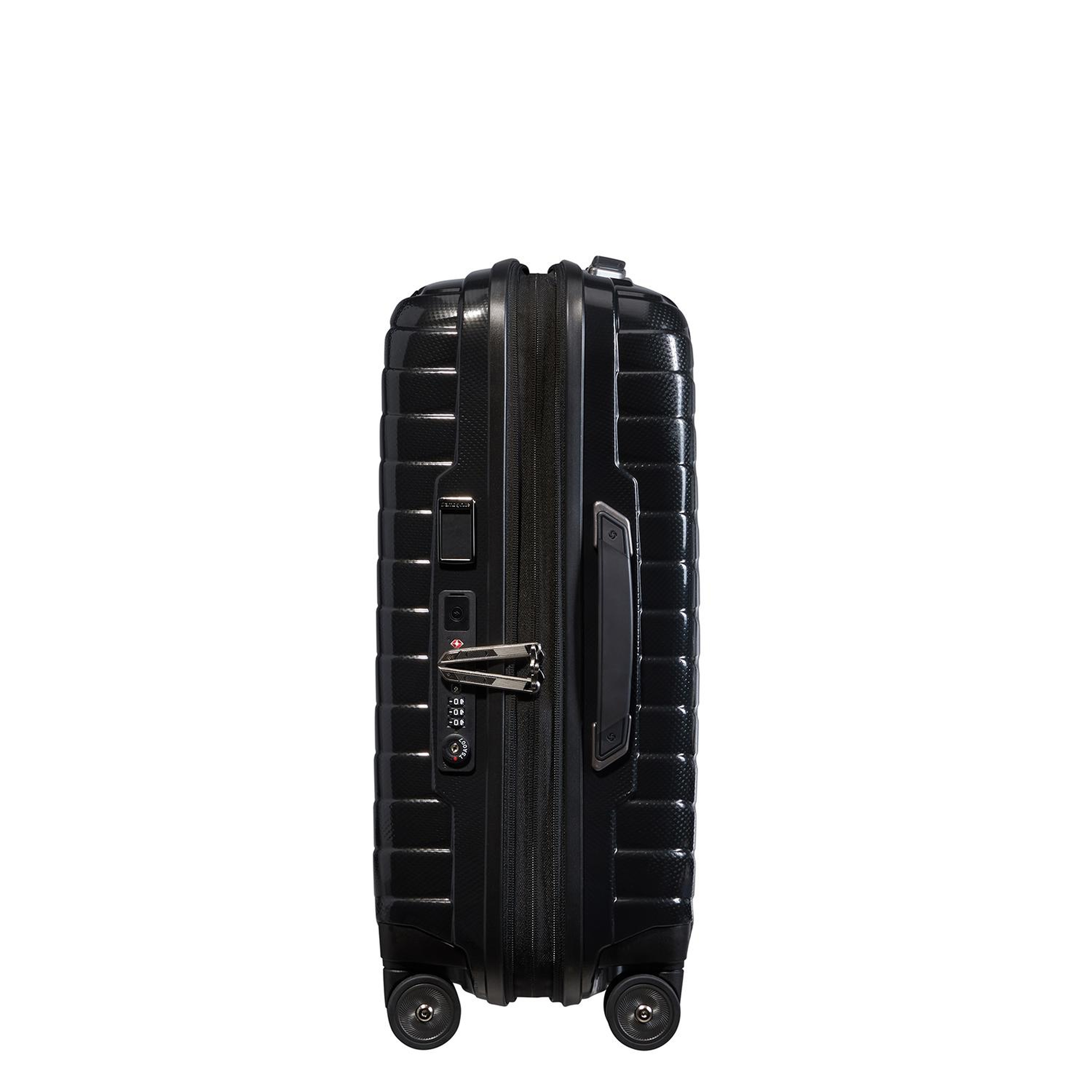 Samsonite Siyah Proxis - Spinner 4 Tekerlekli Körüklü Kabin Boy Valiz 55cm