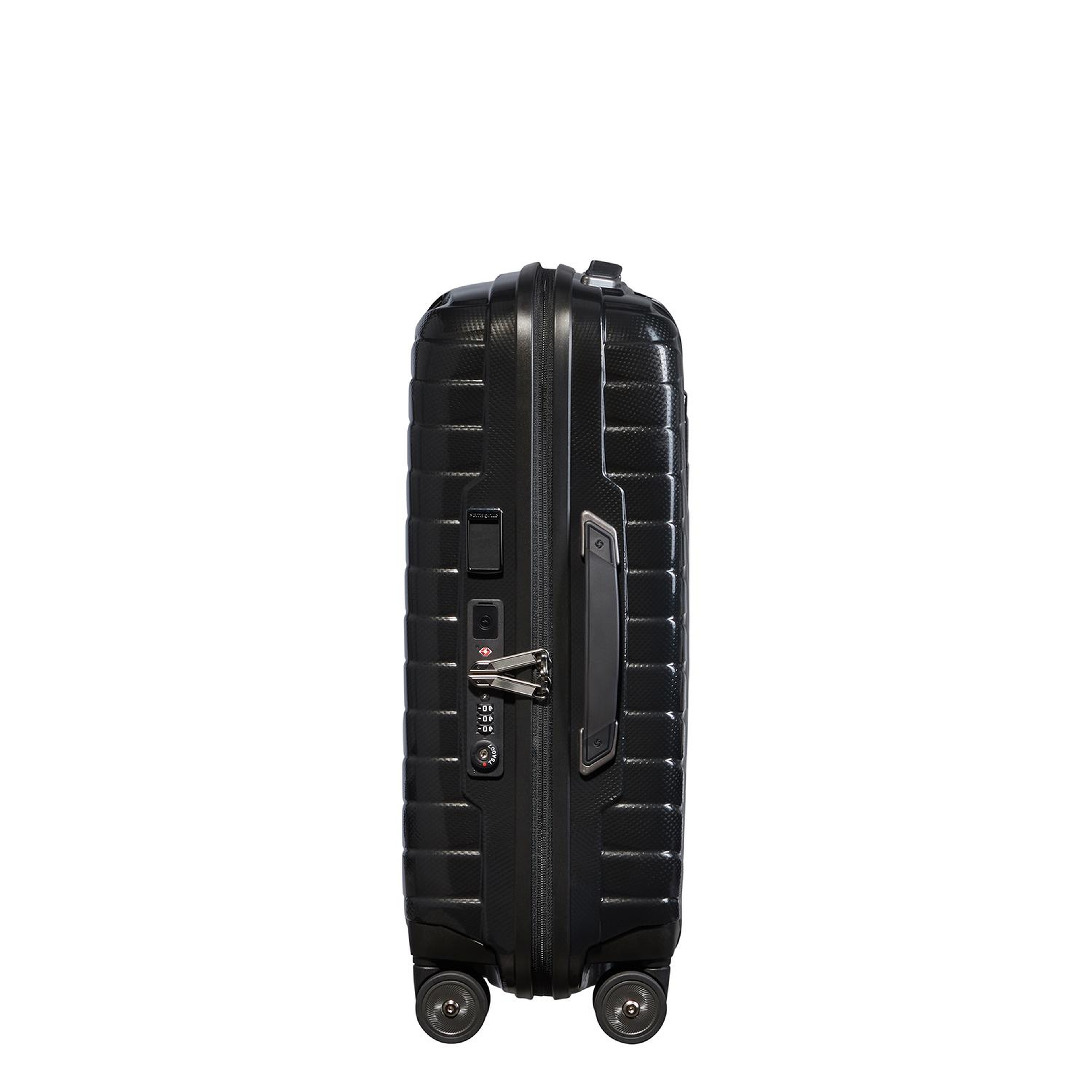 Samsonite Siyah Proxis - Spinner 4 Tekerlekli Körüklü Kabin Boy Valiz 55cm