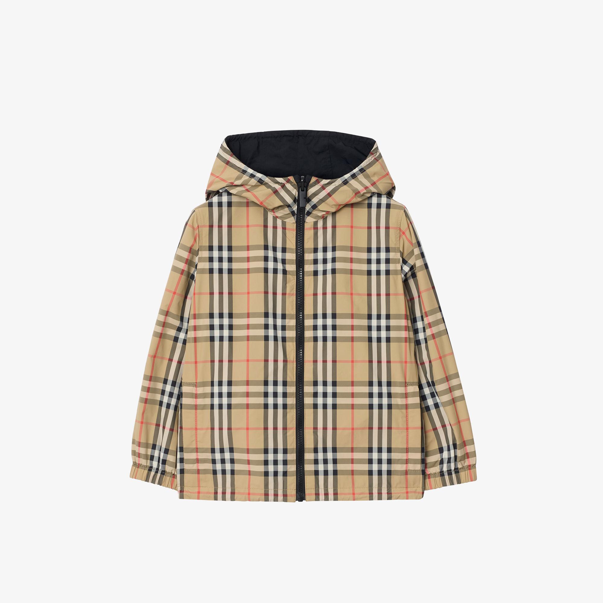Burberry Reece Check Çocuk Bej Mont