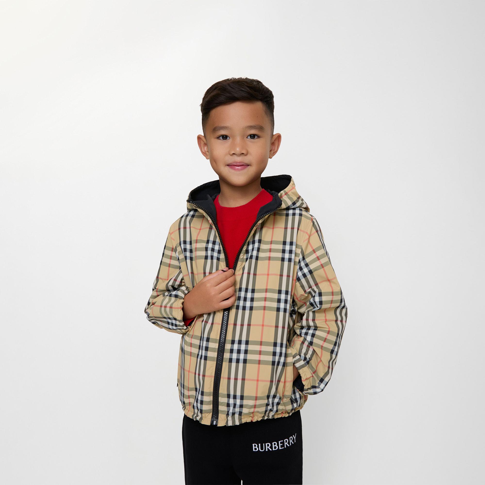 Burberry Reece Check Çocuk Bej Mont