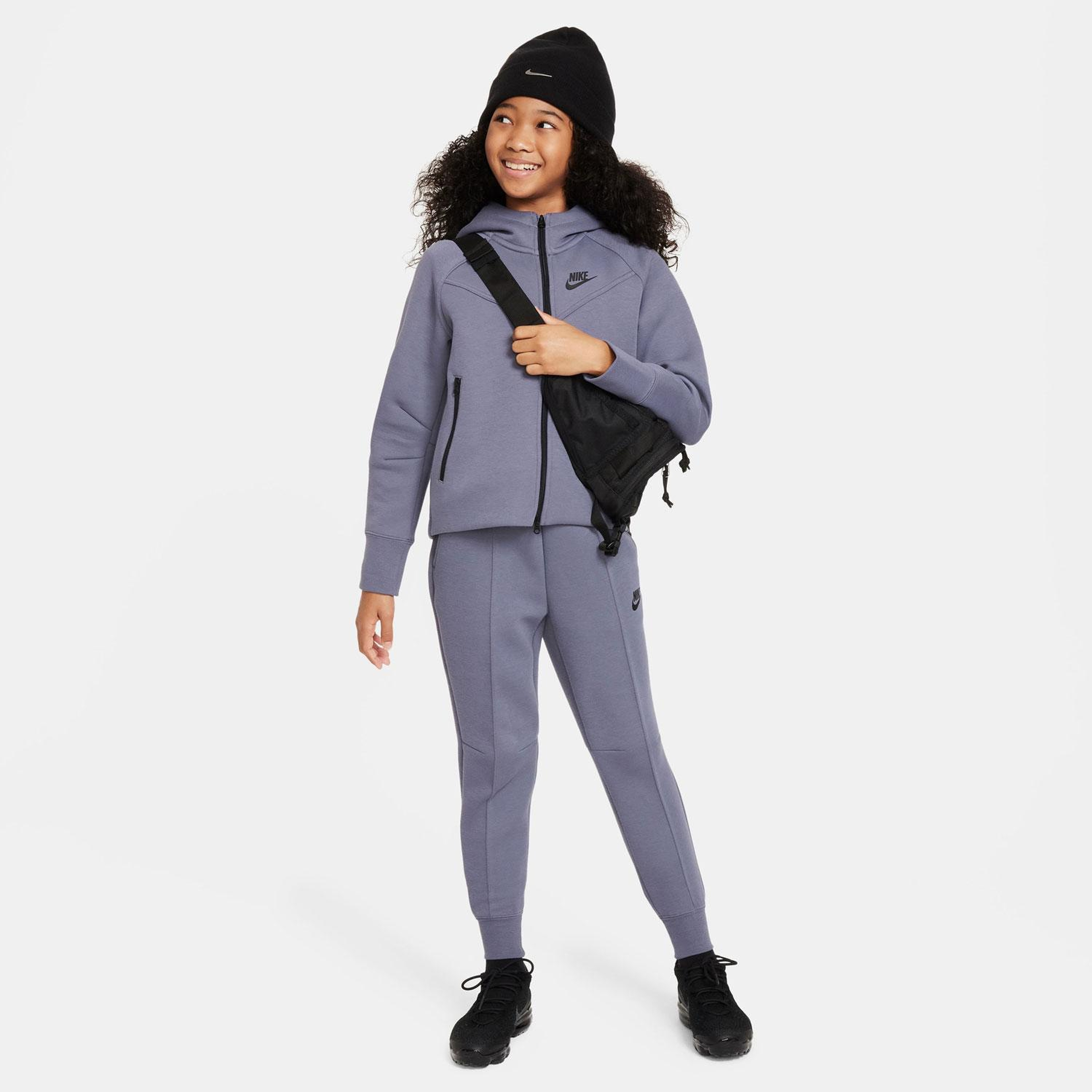 Nike Sportswear Tech Fleece Çocuk Gri Sweatshirt