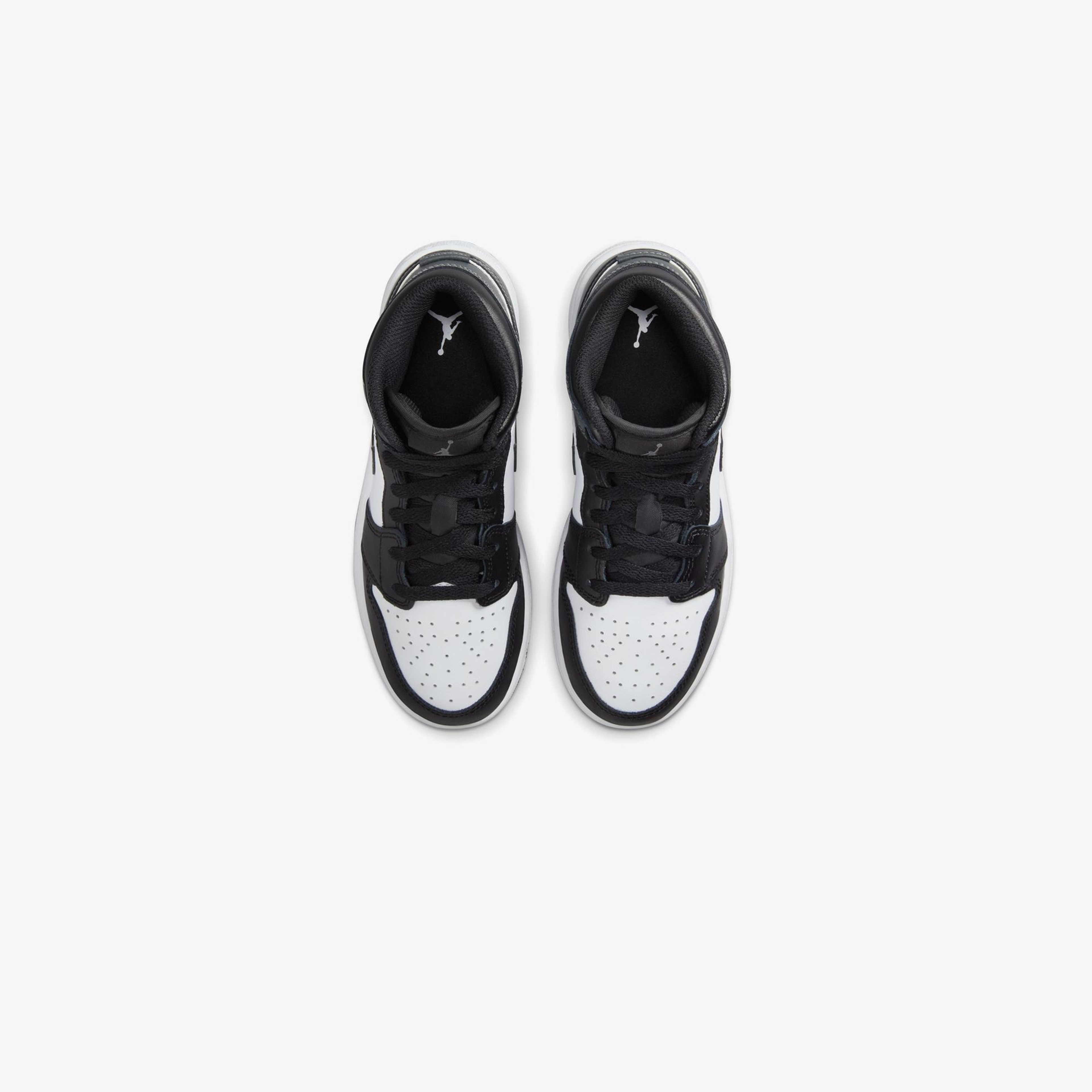 Jordan Air 1 Mid Genç Siyah Spor Ayakkabı