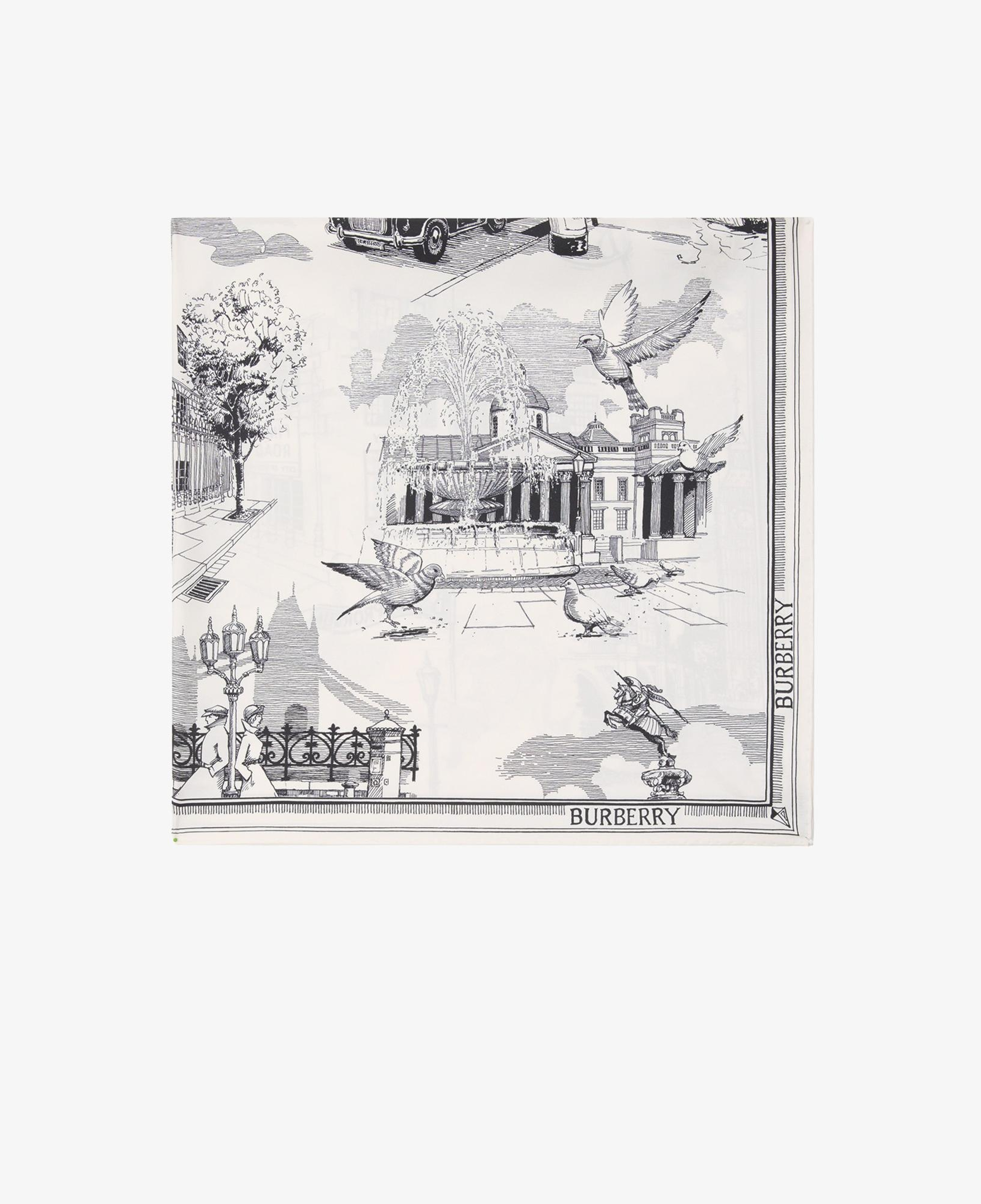 Burberry London Landmarks Silk Kadın Renkli Eşarp