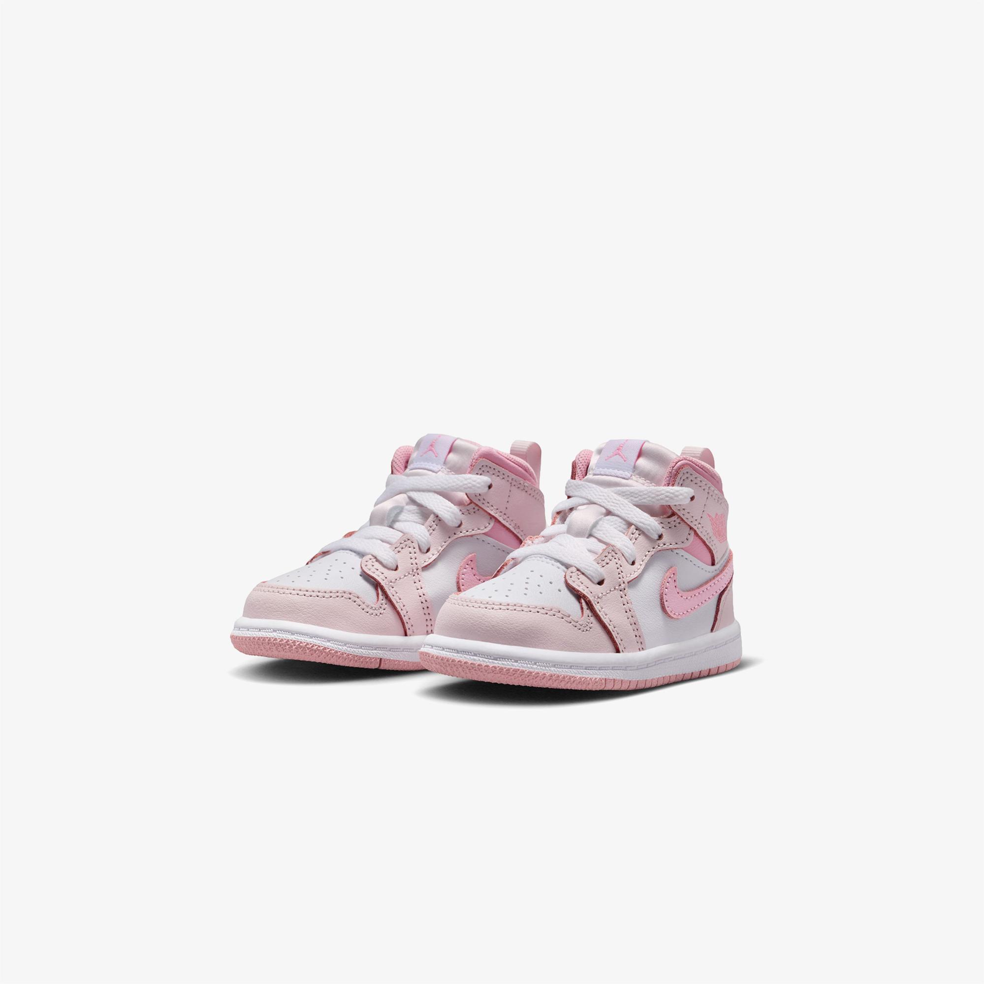 Jordan 1 Mid Çocuk Pembe Spor Ayakkabı