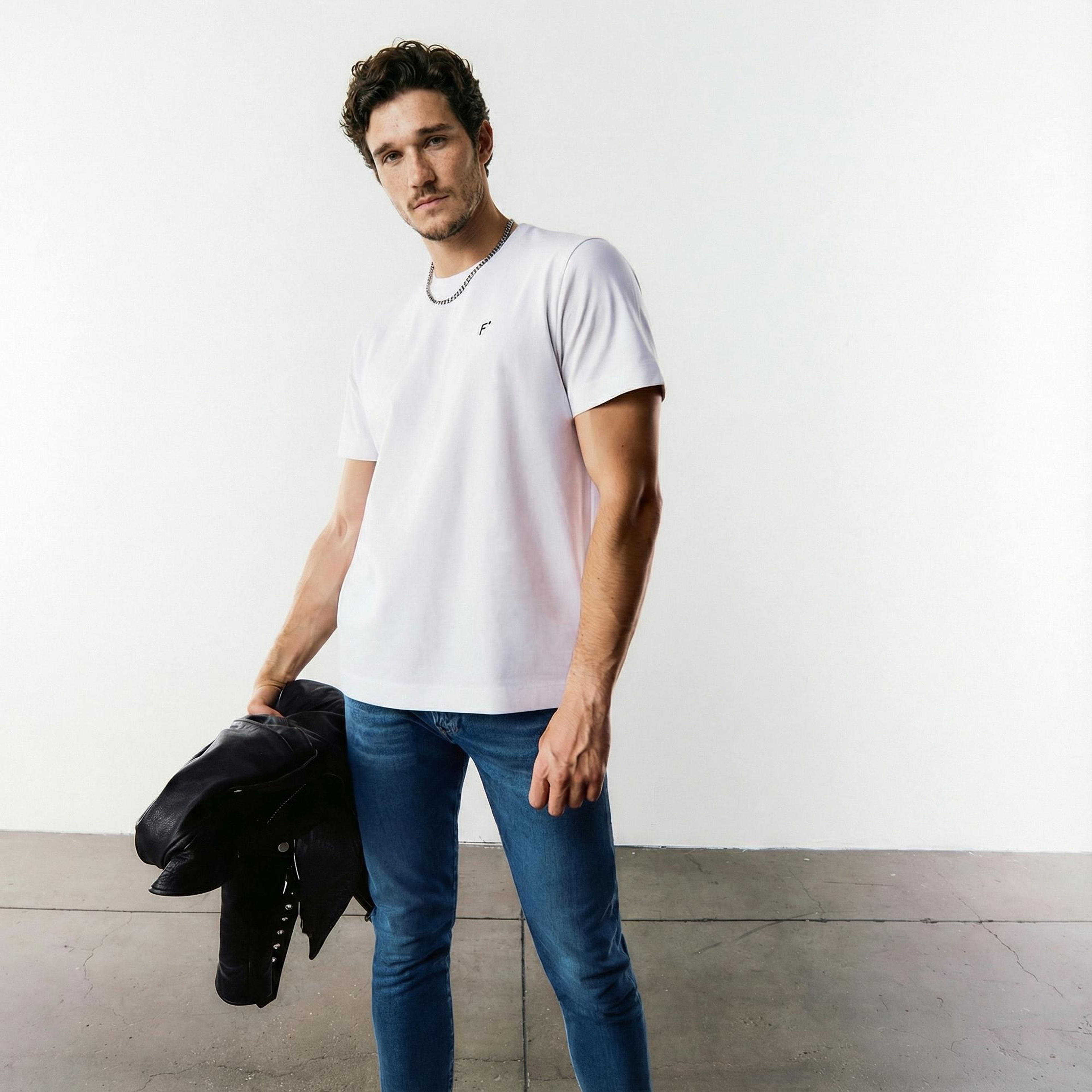 FashFed Unisex Beyaz T-Shirt