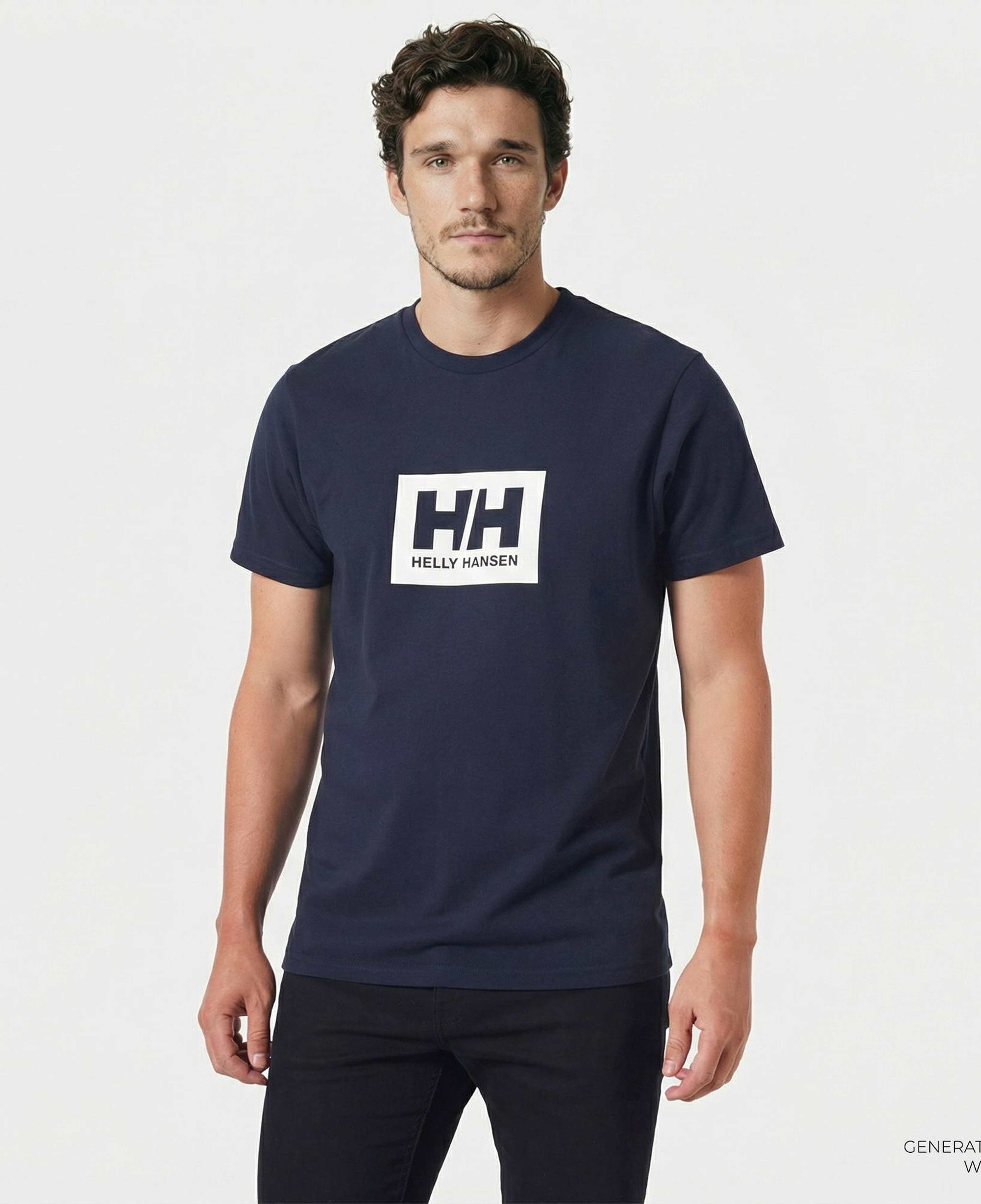 Helly Hansen Hh Box 2.0  Erkek Lacivert T-shirt