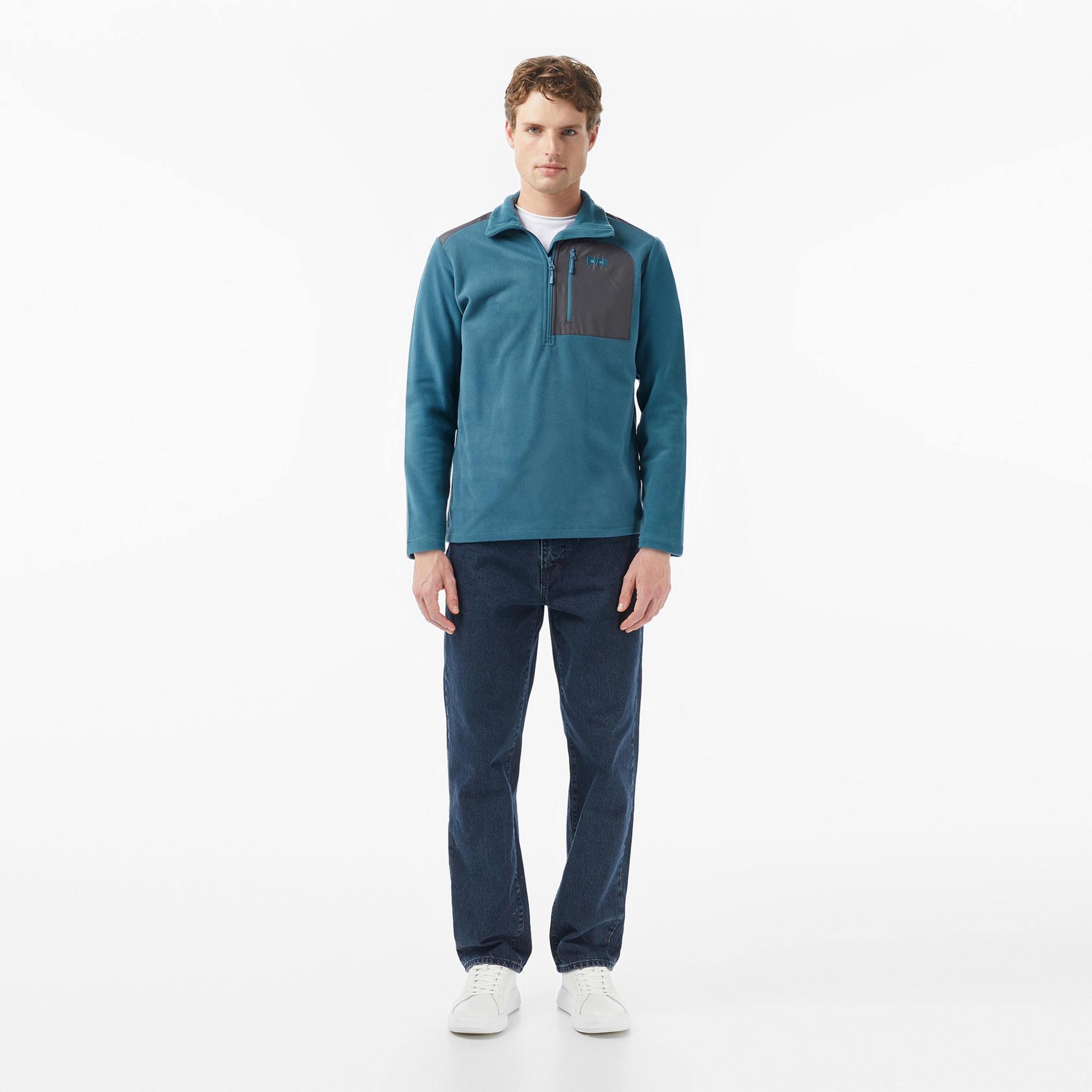 Helly Hansen Block Halfzip Polar Erkek Yeşil Sweatshirt