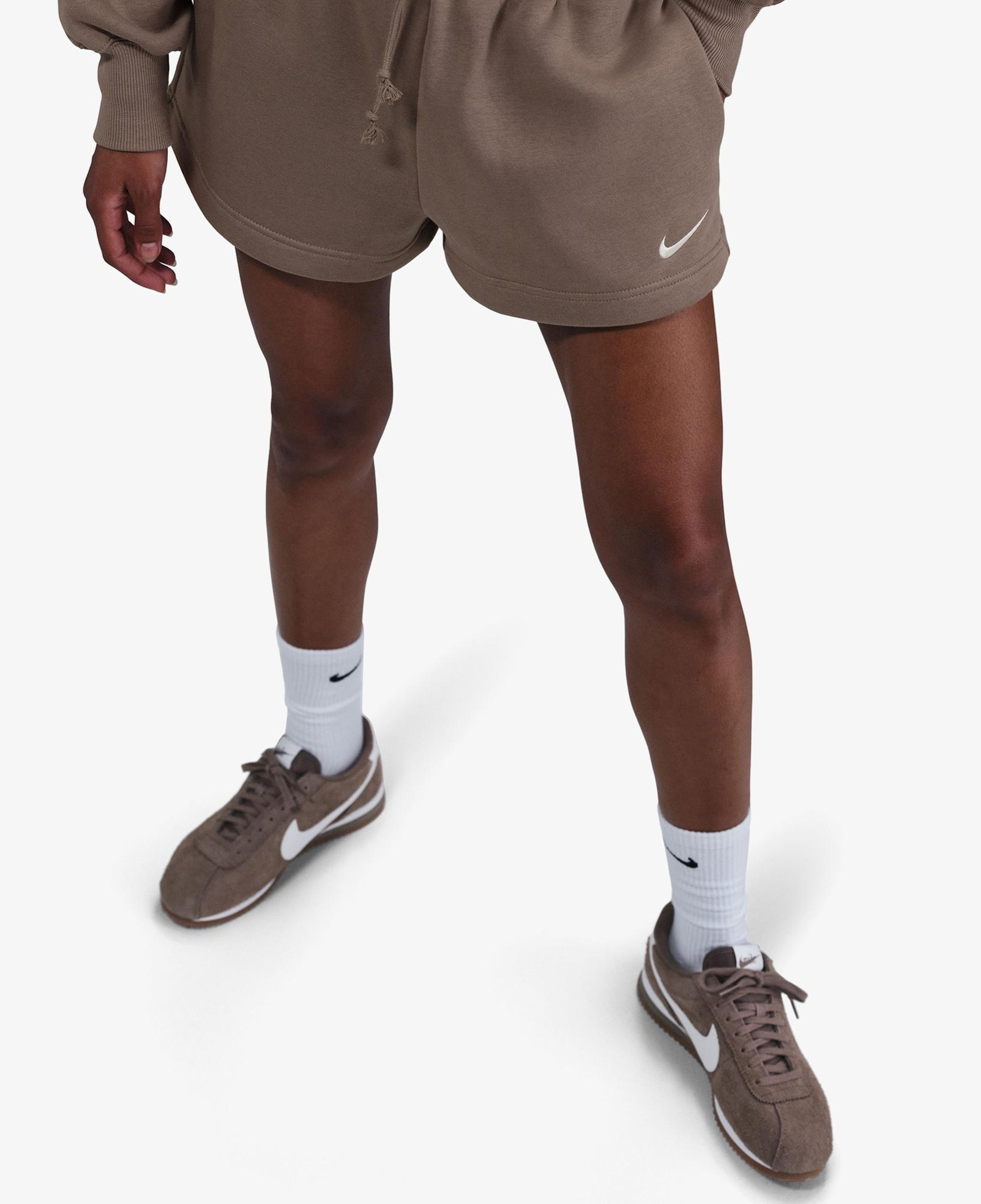 Nike Sportswear Phoenix Fleece Kadın Kahverengi Şort