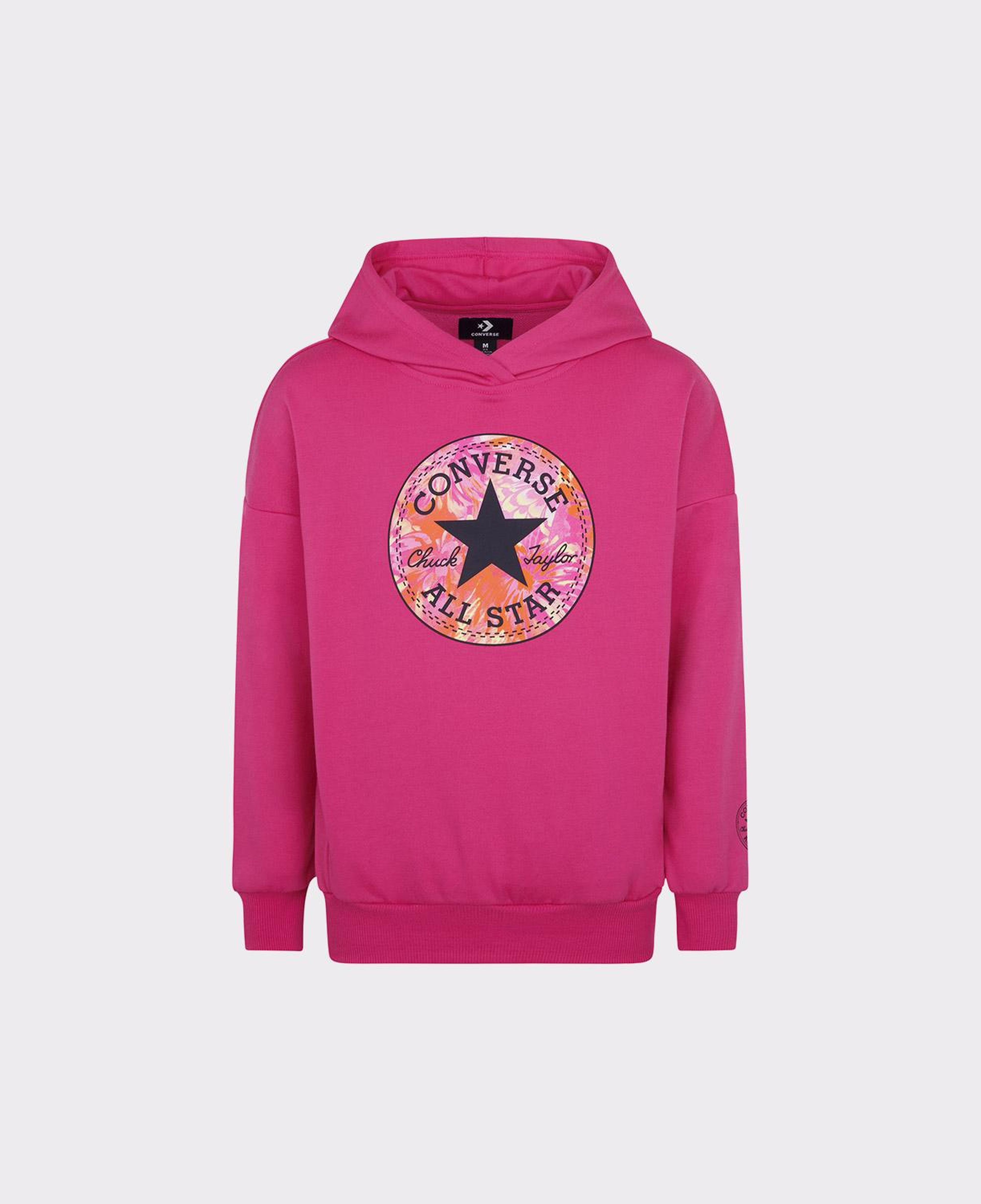 Converse Oversized Chuck Patch Çocuk Pembe Hoodie