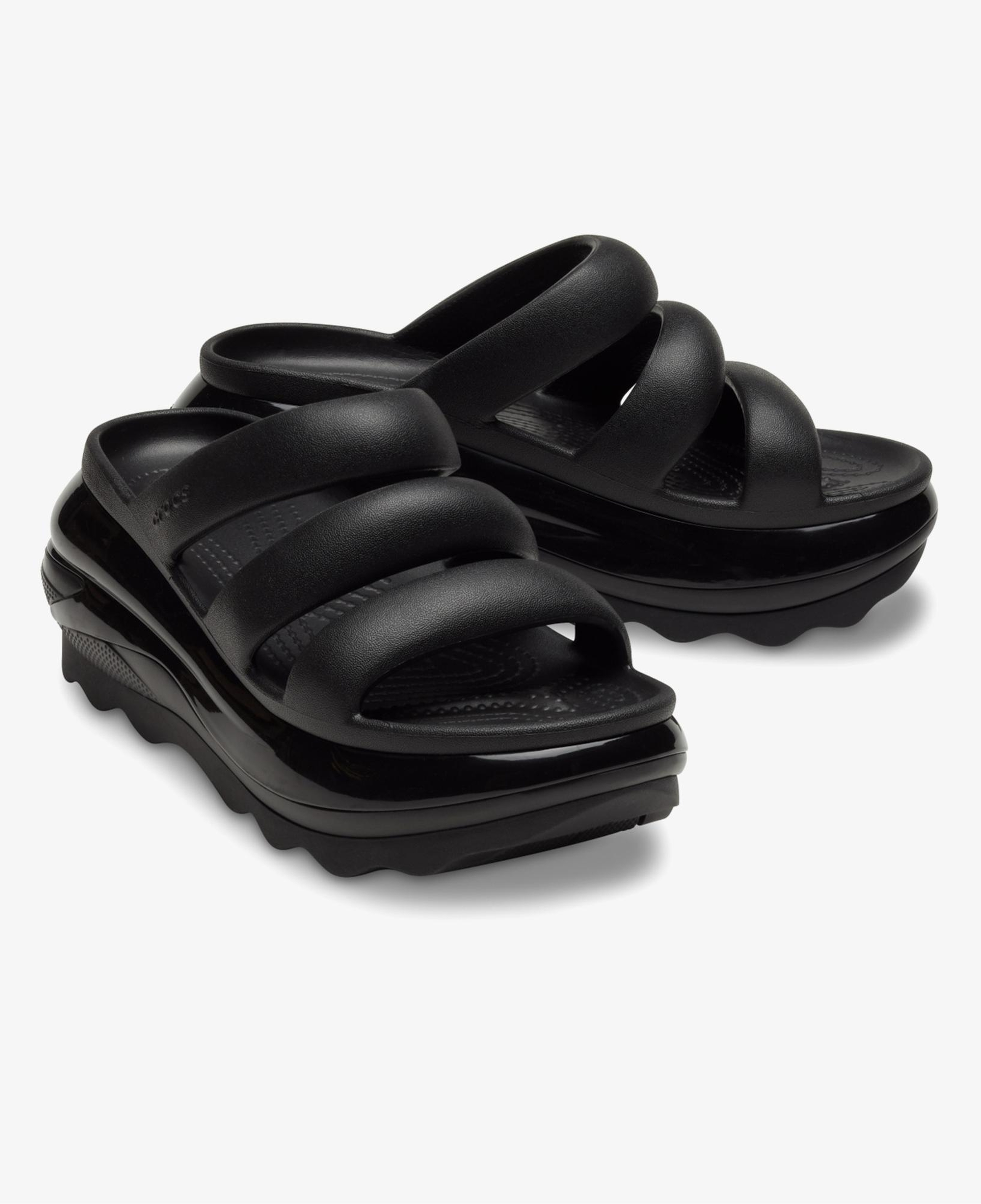 Crocs Mega Crush Triple Strap Kadın Siyah Terlik