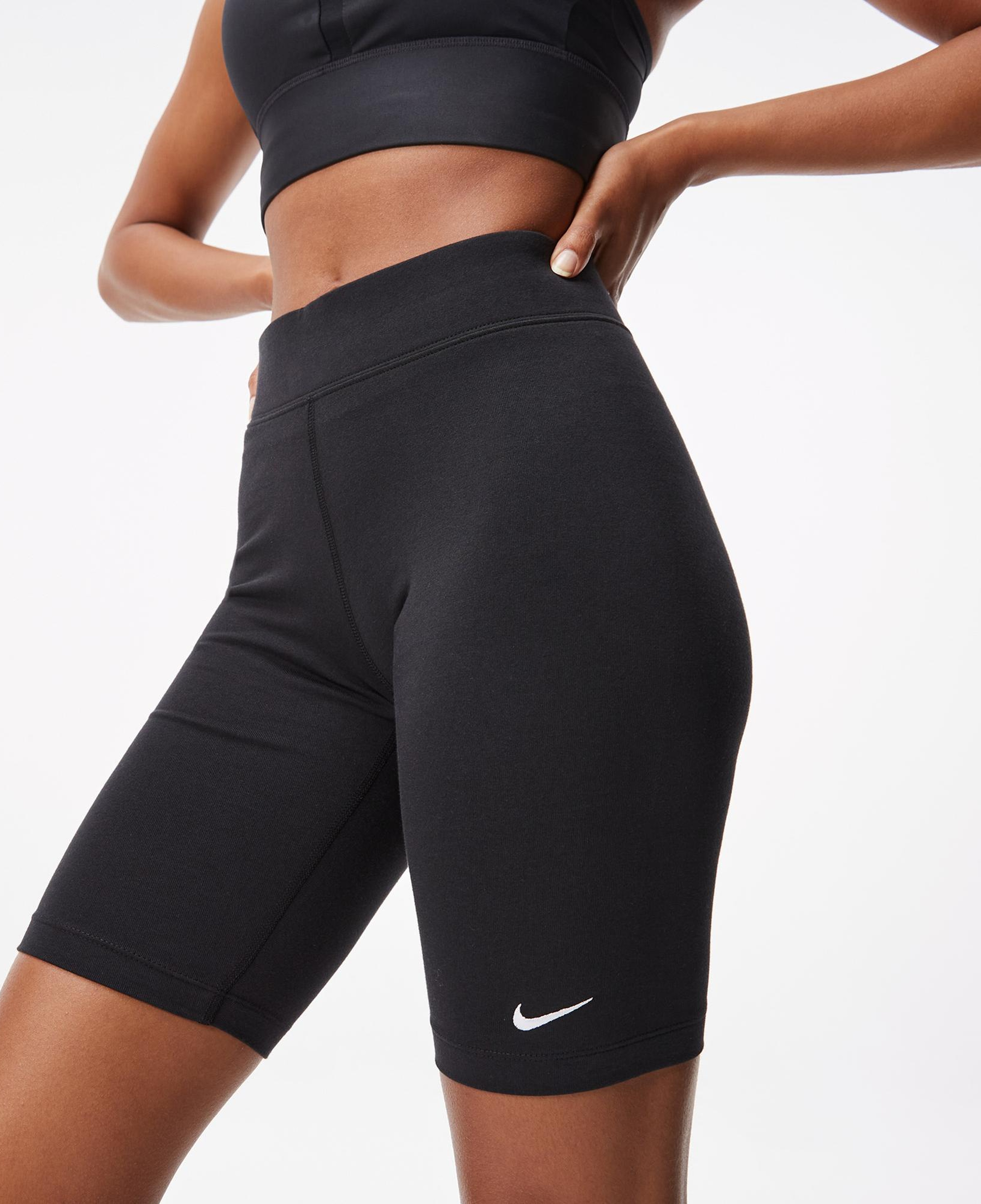 Nike Sportswear Essential Mid Rise Biker Kadın Siyah Tayt