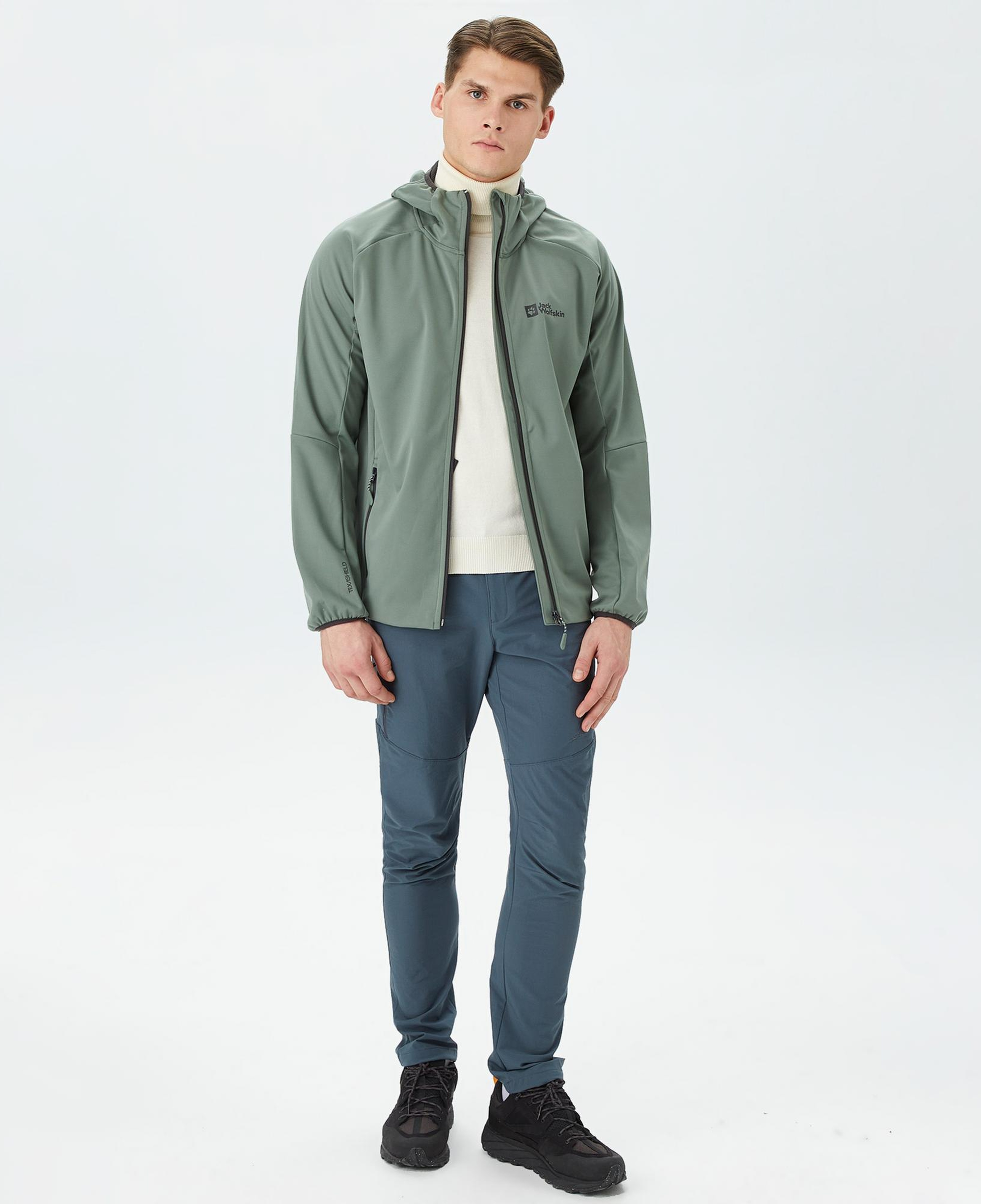 Jack Wolfskin Feldberg Erkek Yeşil Sweatshirt