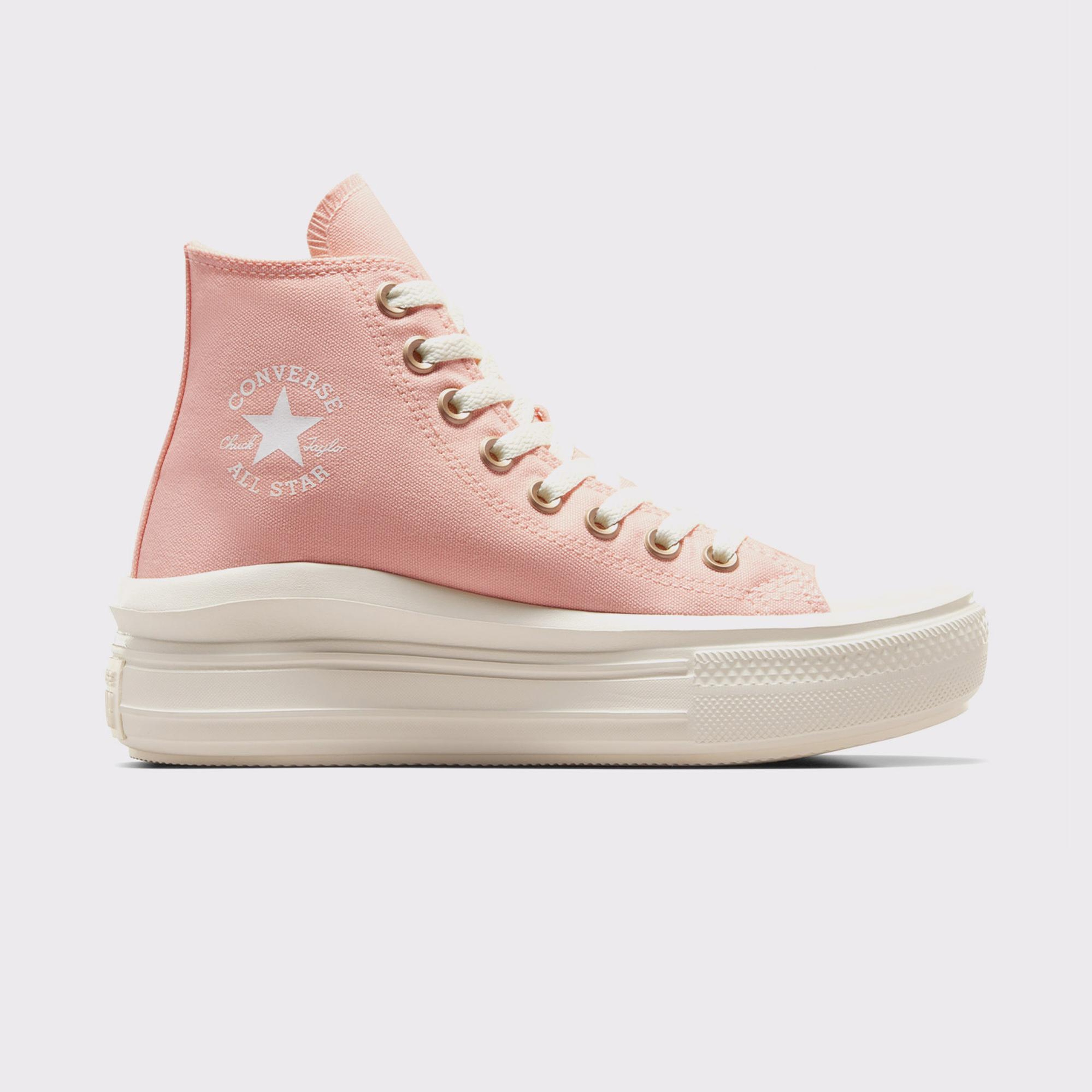 Converse Chuck Taylor All Star Move Unisex Pembe Platform Sneaker