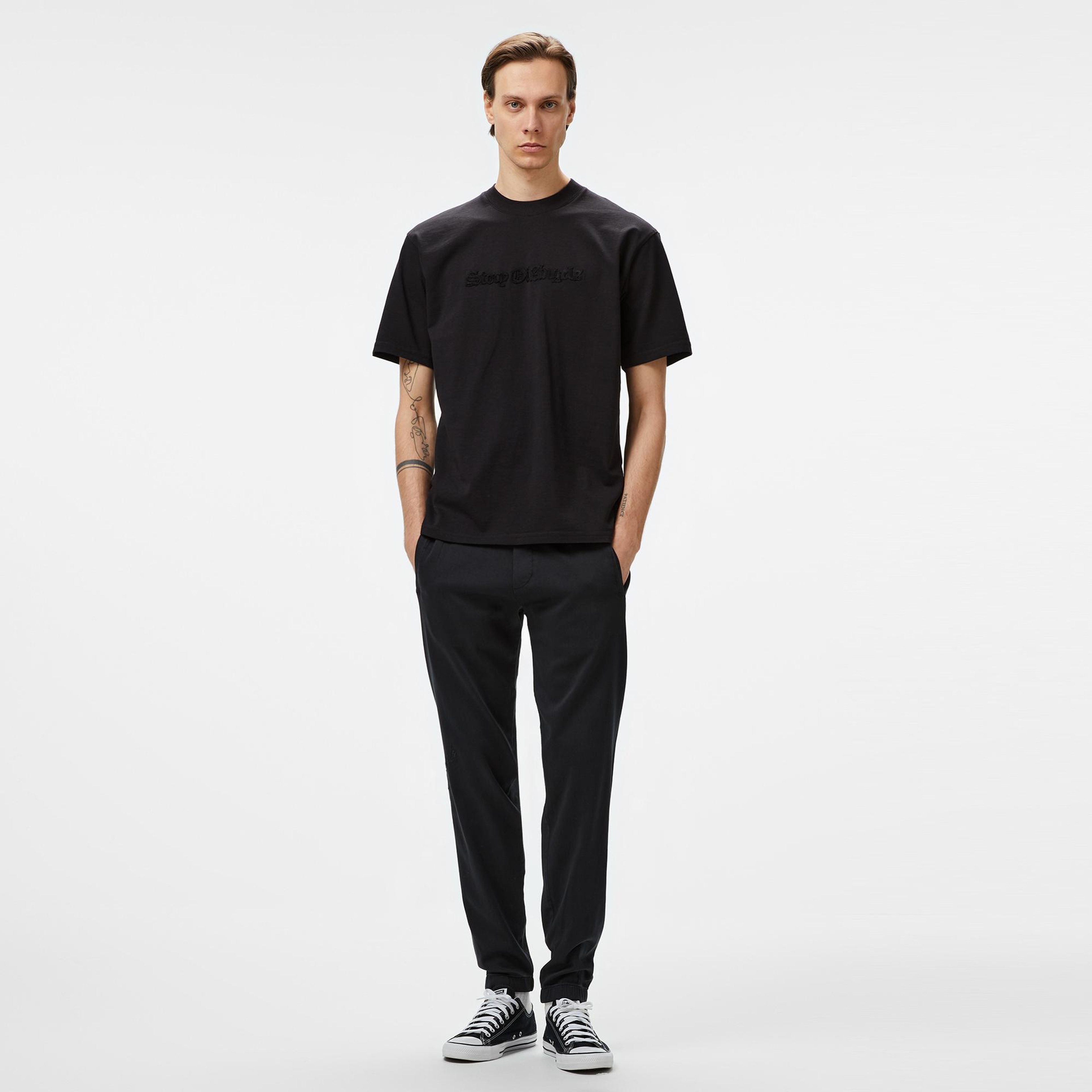 Story Of Angels Gold Angel Hand-Dye Erkek Siyah T-Shirt