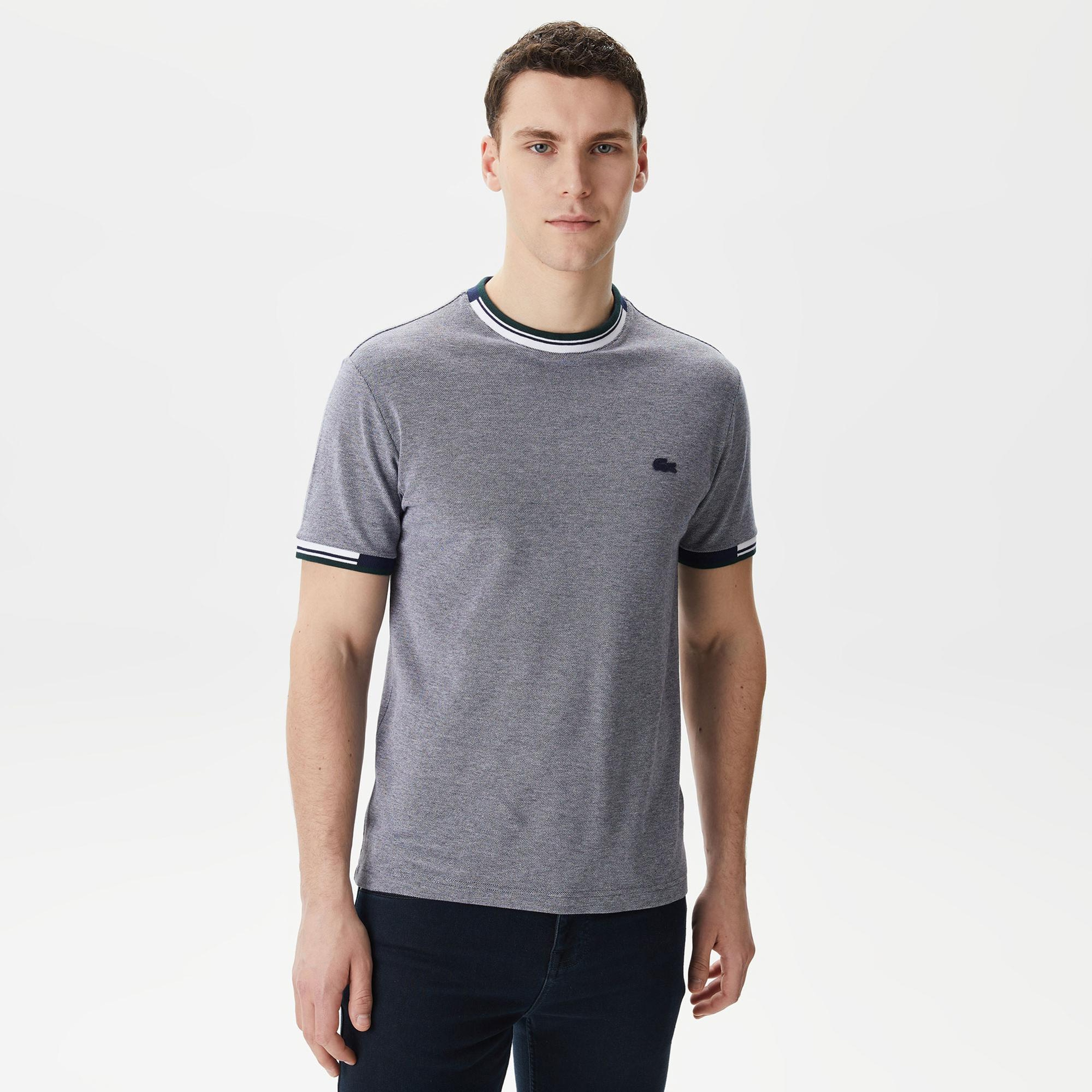 Lacoste Erkek Regular Fit Bisiklet Yaka Lacivert T-Shirt