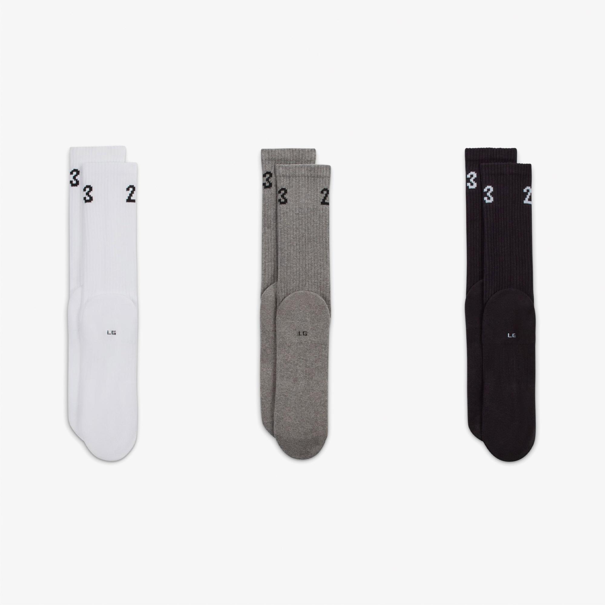 Jordan Essentials Crew 3' lü Unisex Renkli Çorap