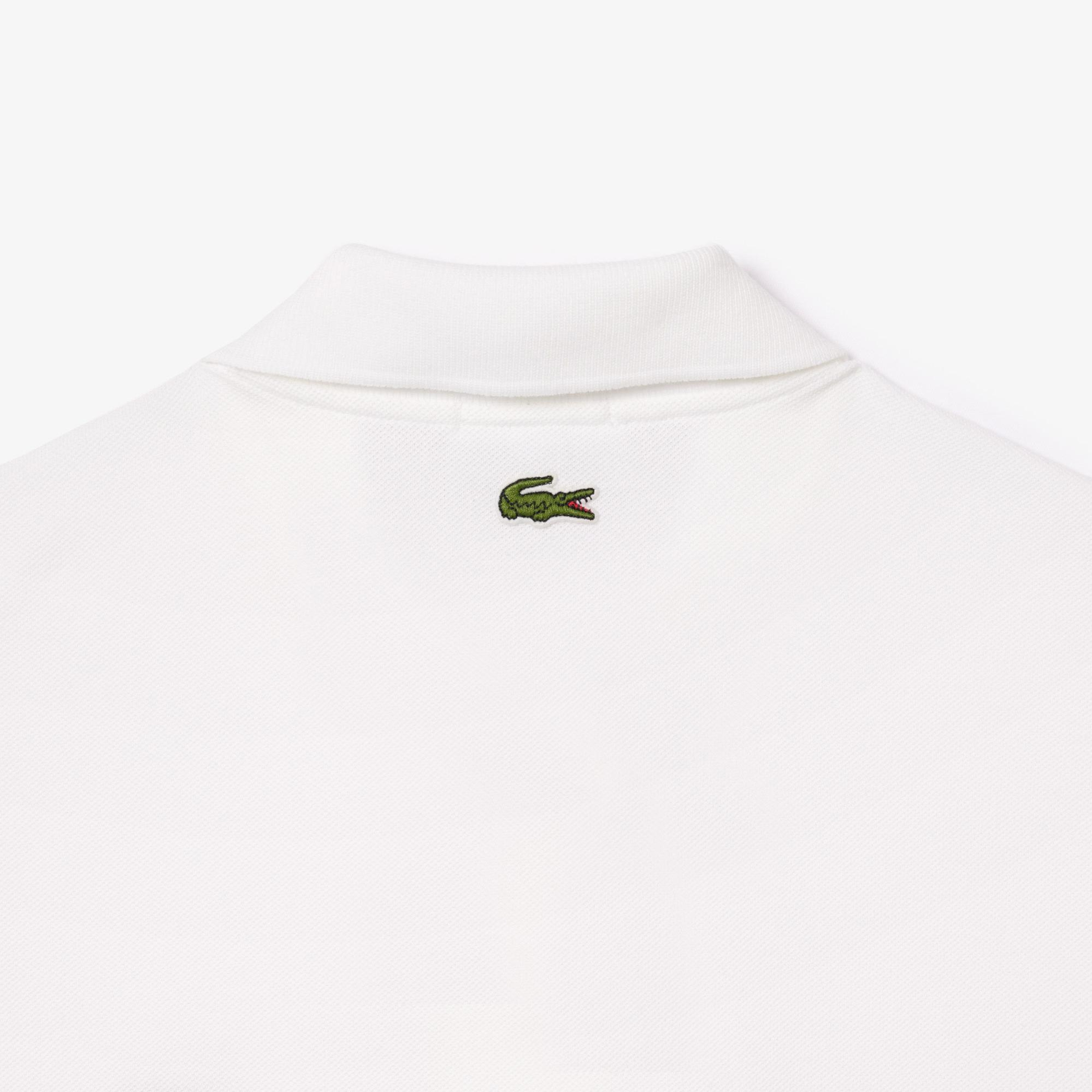 Lacoste Unisex Loose Fit Beyaz Polo