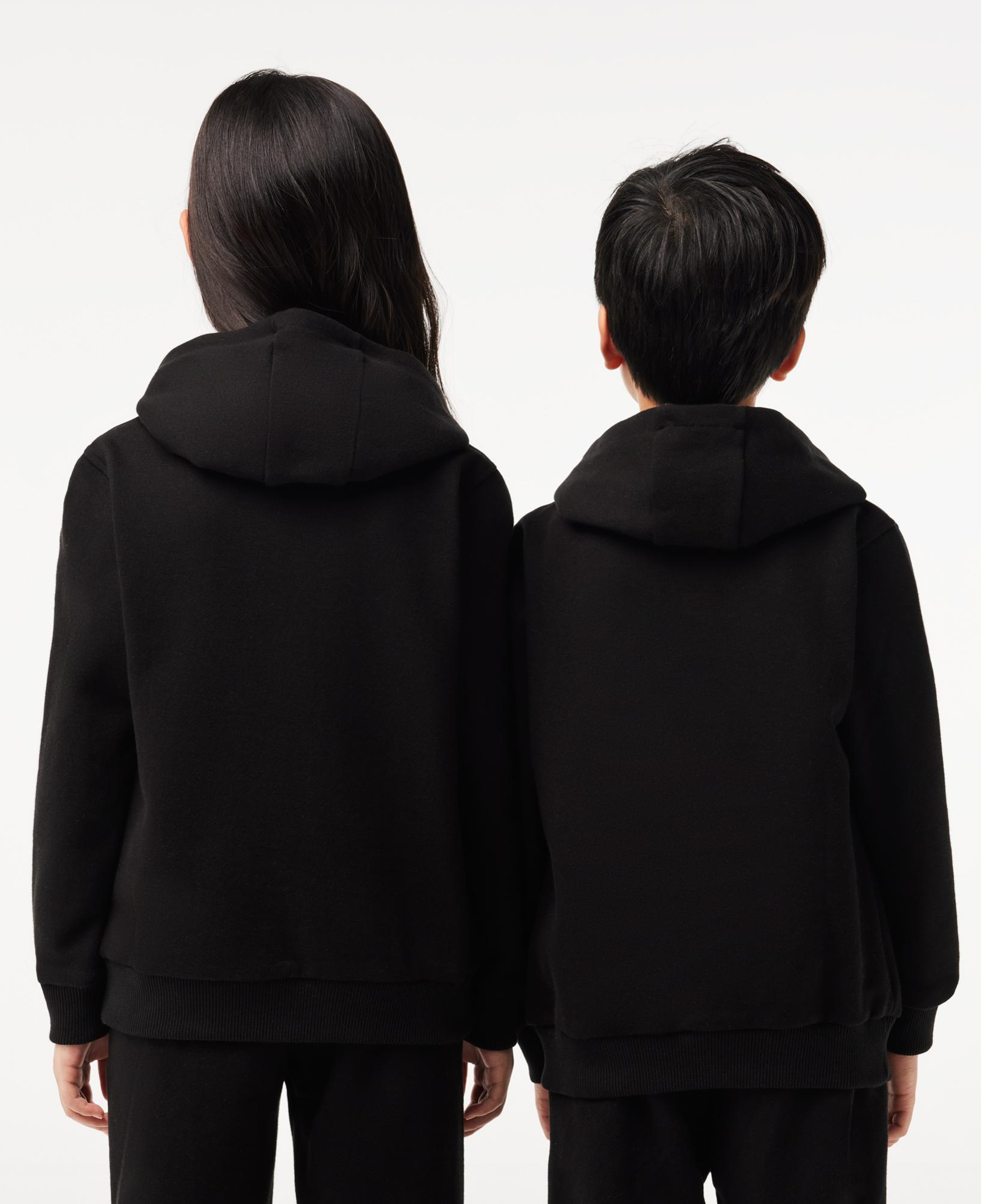 Lacoste Çocuk Kapüşonlu Siyah Sweatshirt