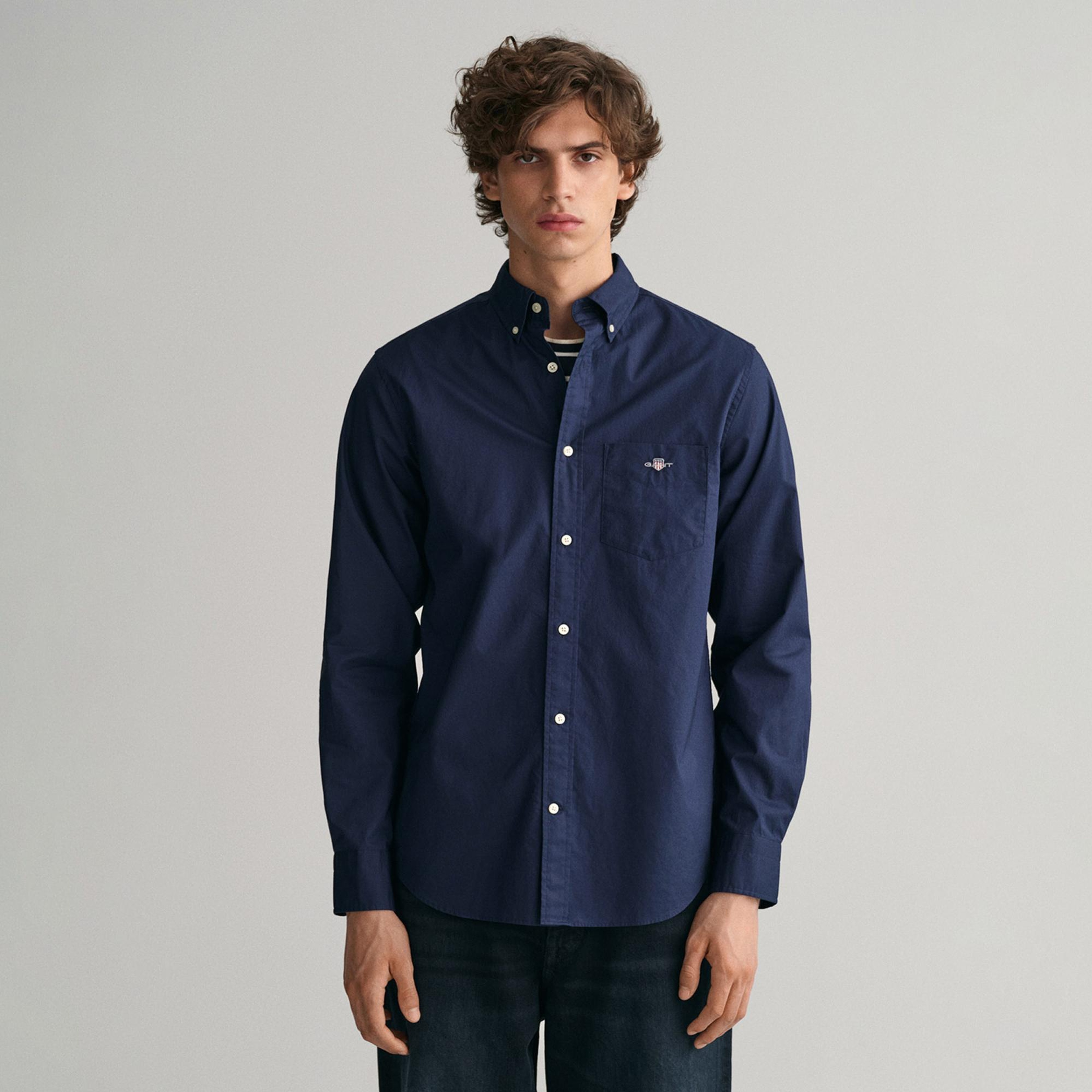 Gant Erkek Lacivert Gömlek