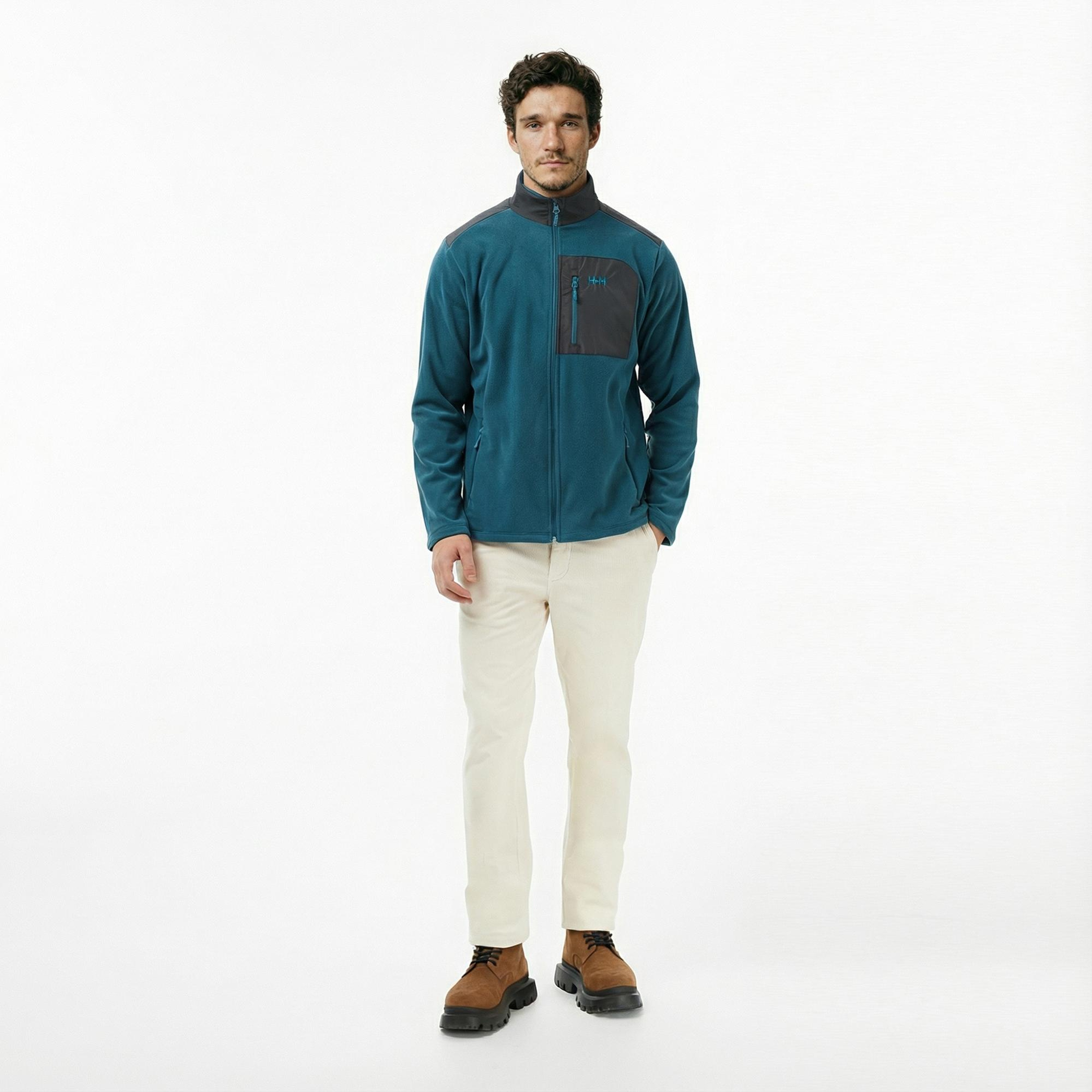 Helly Hansen Block Fullzip Polar Erkek Yeşil Ceket