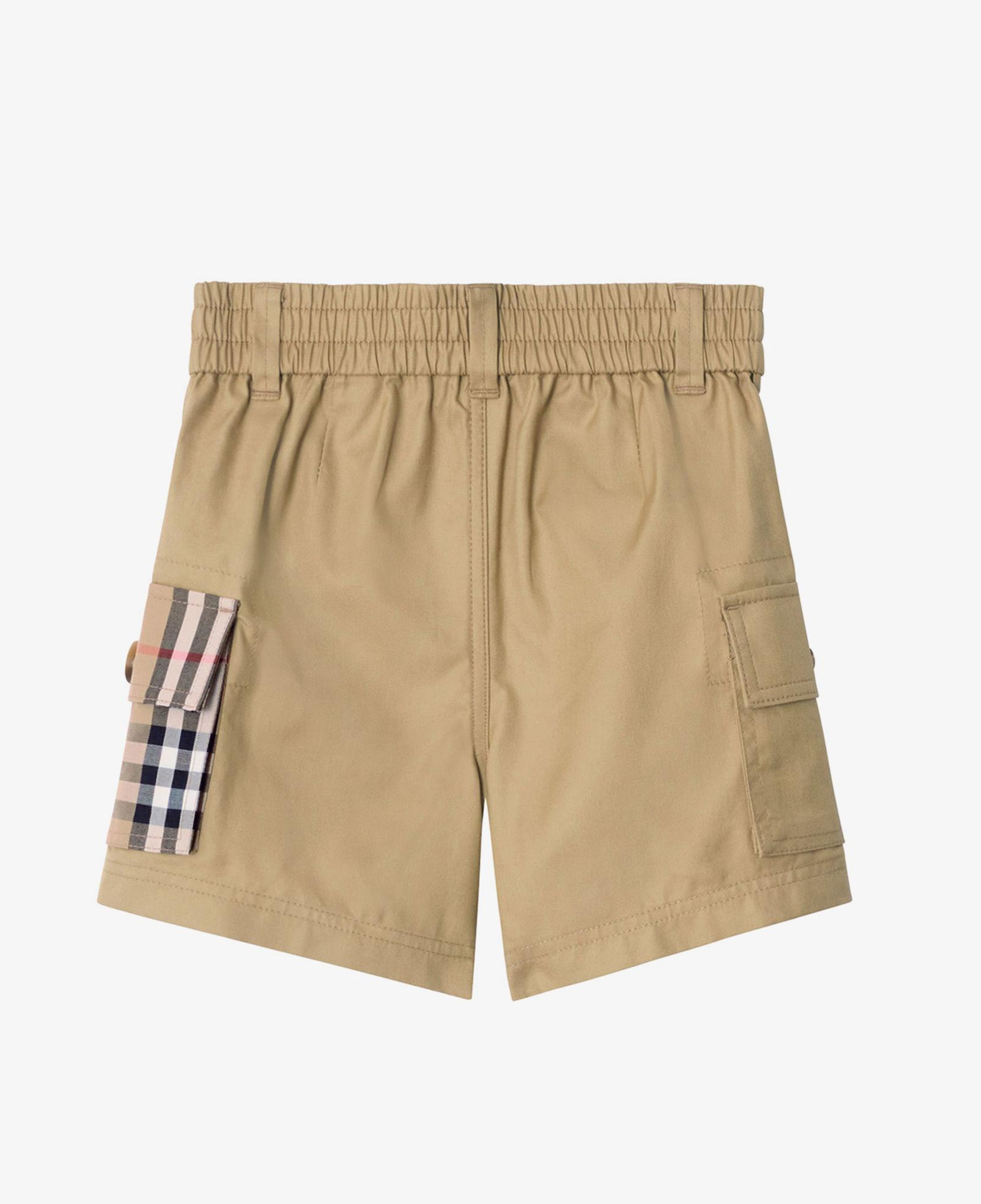 Burberry Oscar Check Pocket Çocuk Bej Şort