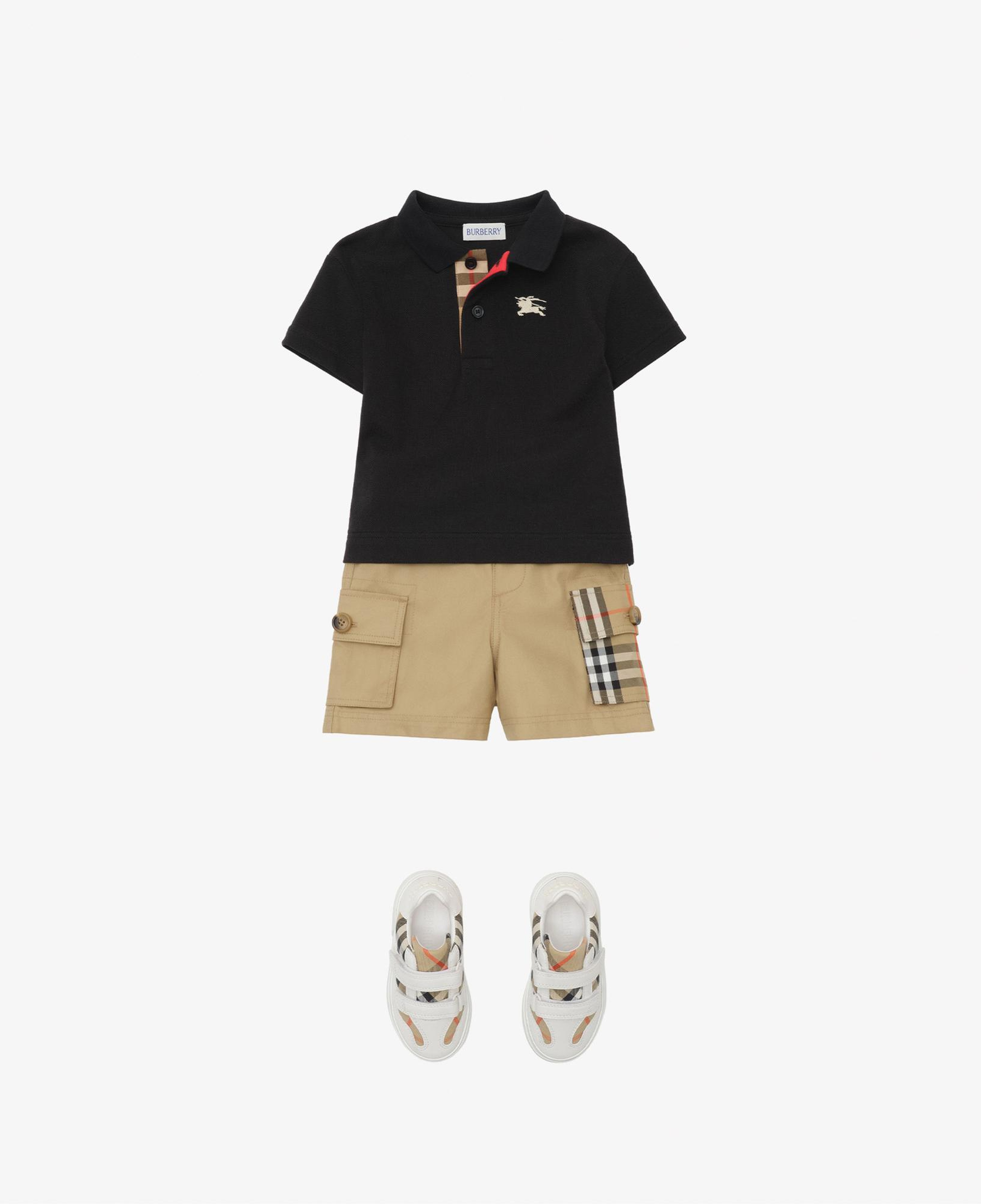 Burberry Oscar Check Pocket Çocuk Bej Şort