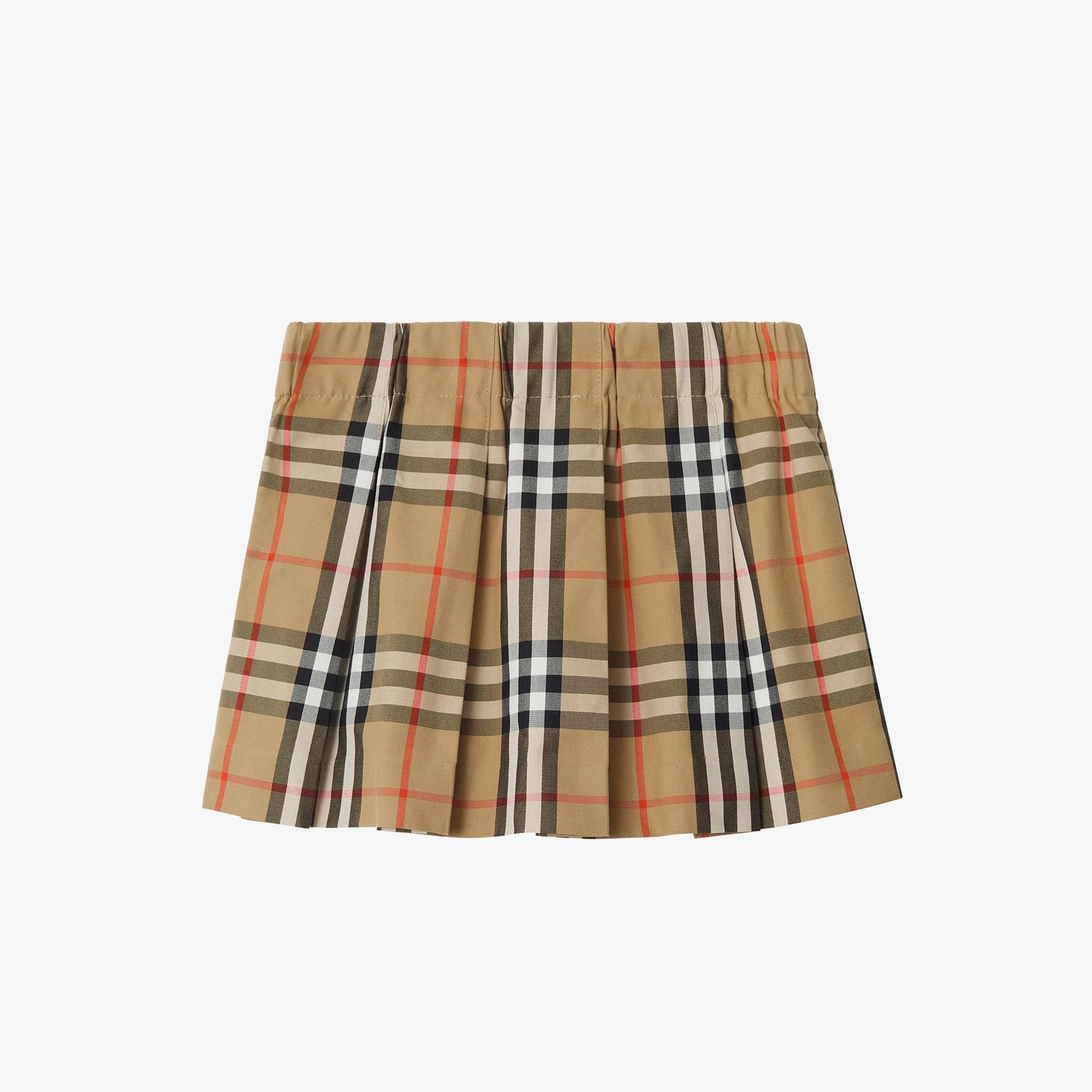 Burberry Gabrıelle Check Çocuk Bej Etek