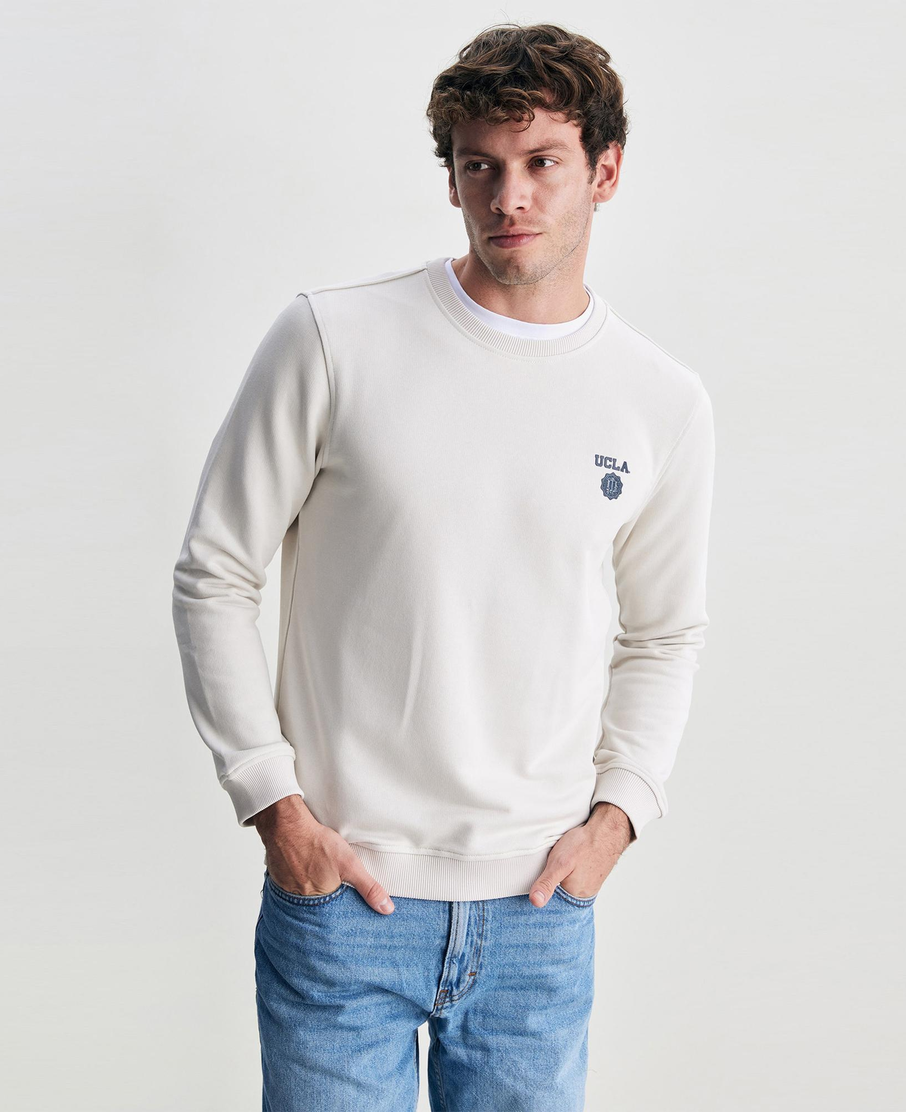 Ucla Valley Erkek Krem Rengi Sweatshirt