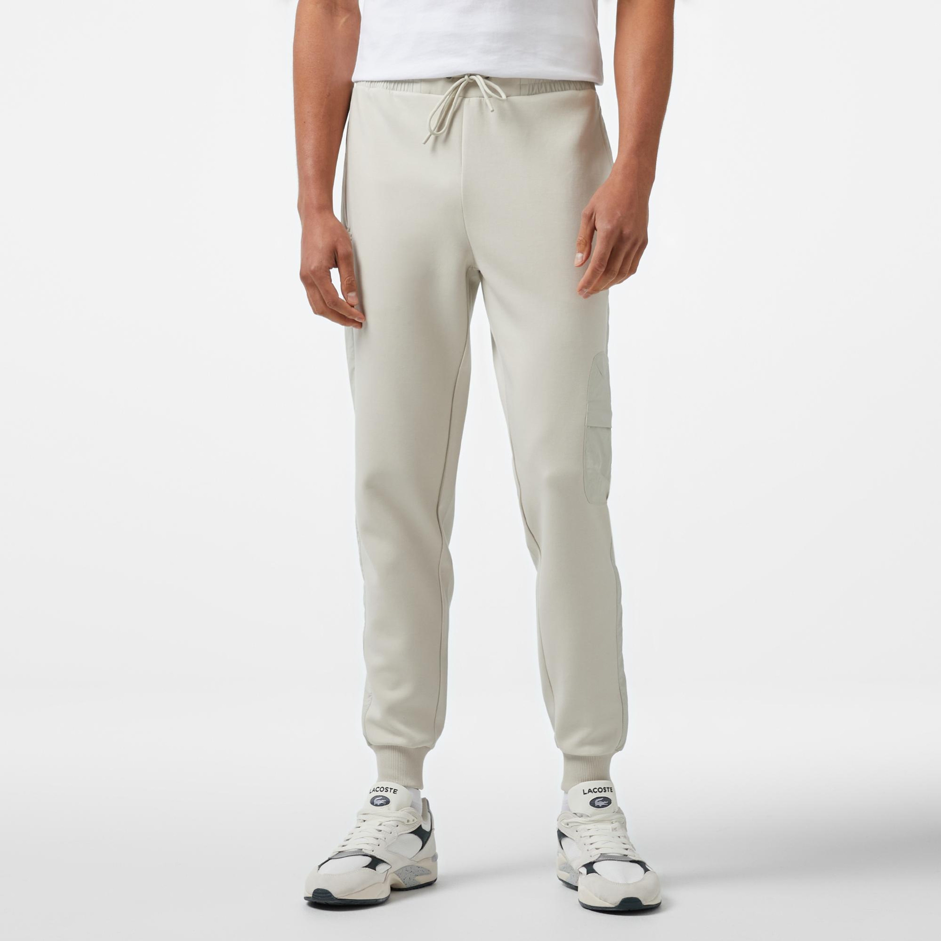 Lacoste Classic Erkek Regular Fit Krem Eşofman Altı