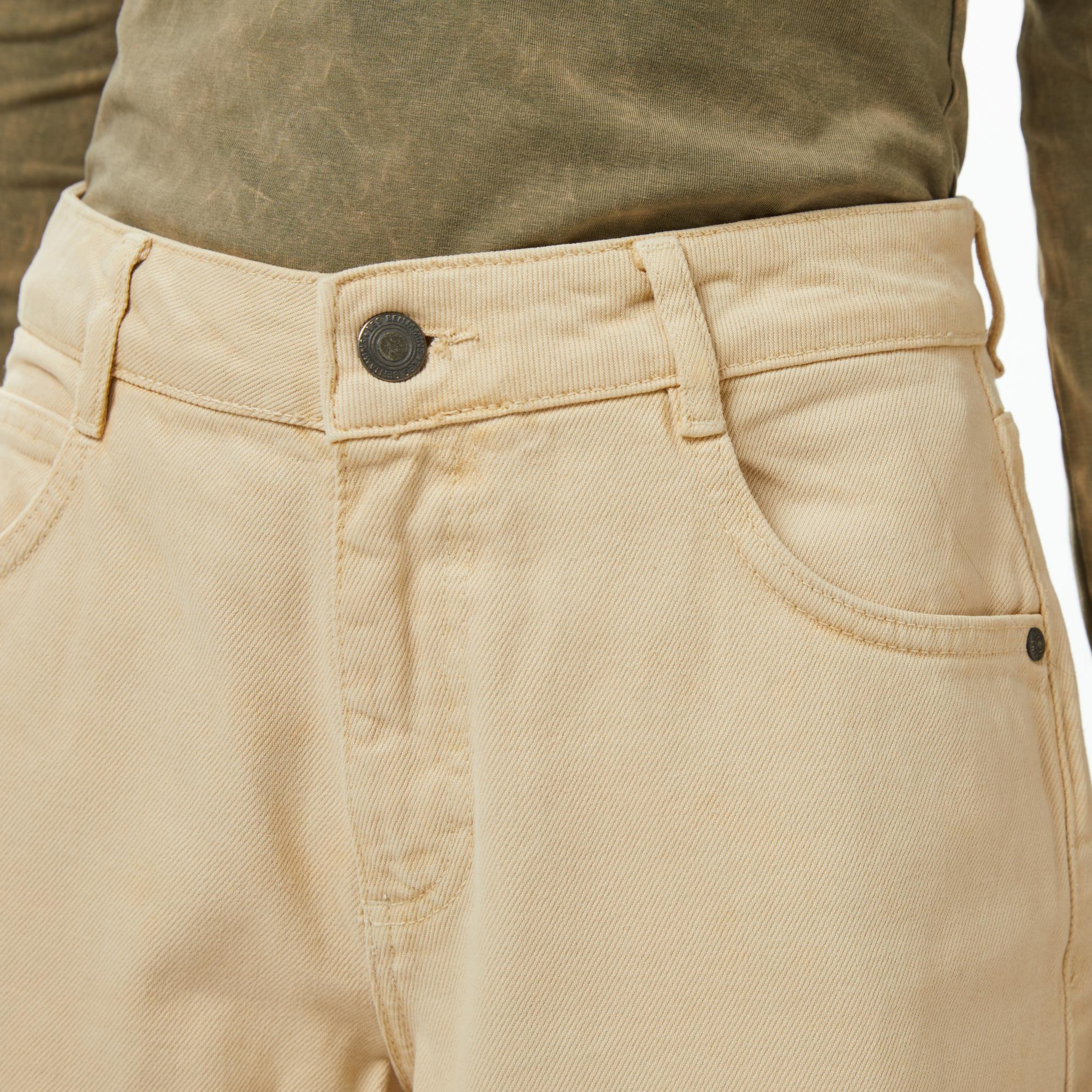 Les Benjamins Regular Fit Kadın Bej Pantolon