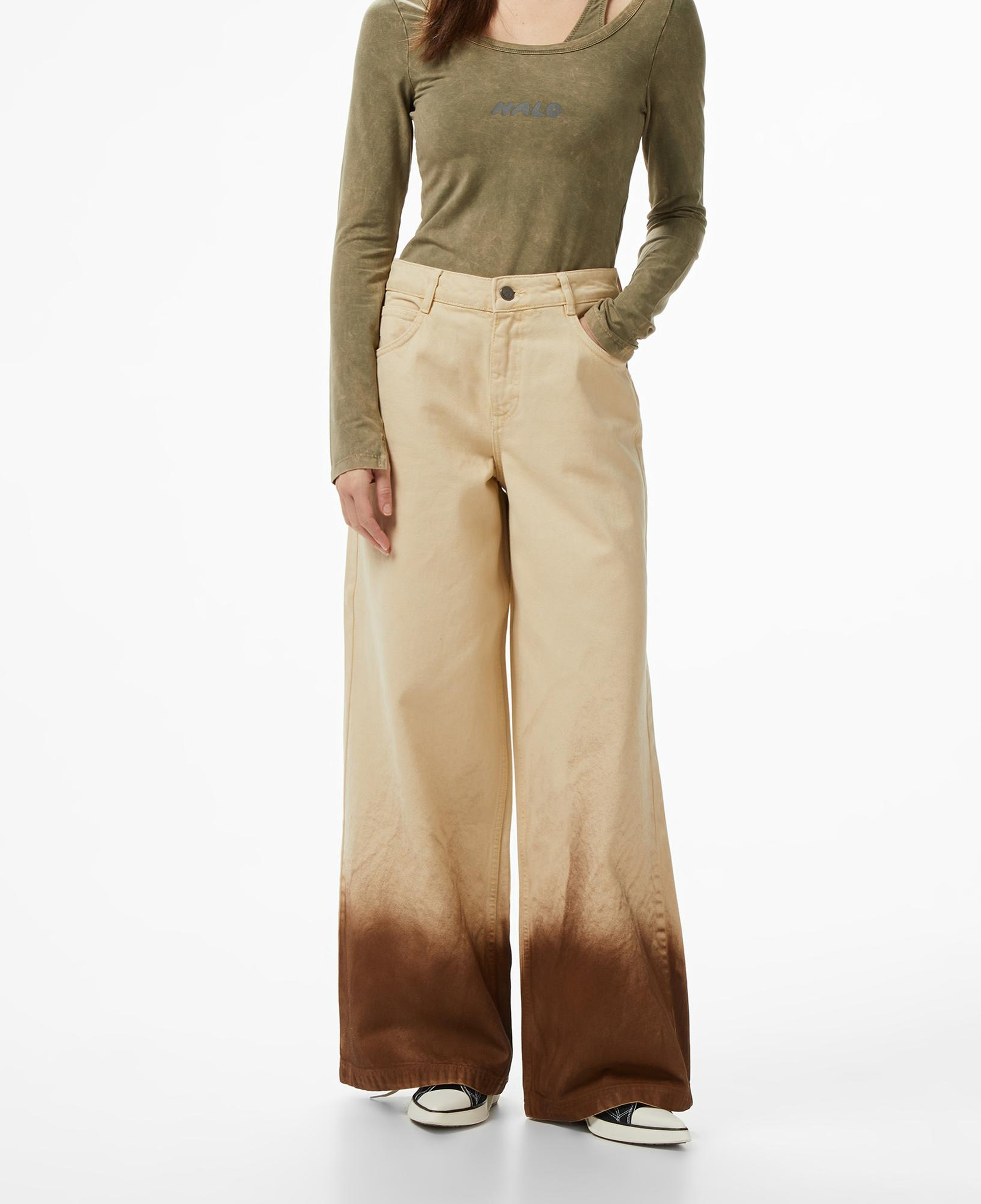 Les Benjamins Regular Fit Kadın Bej Pantolon