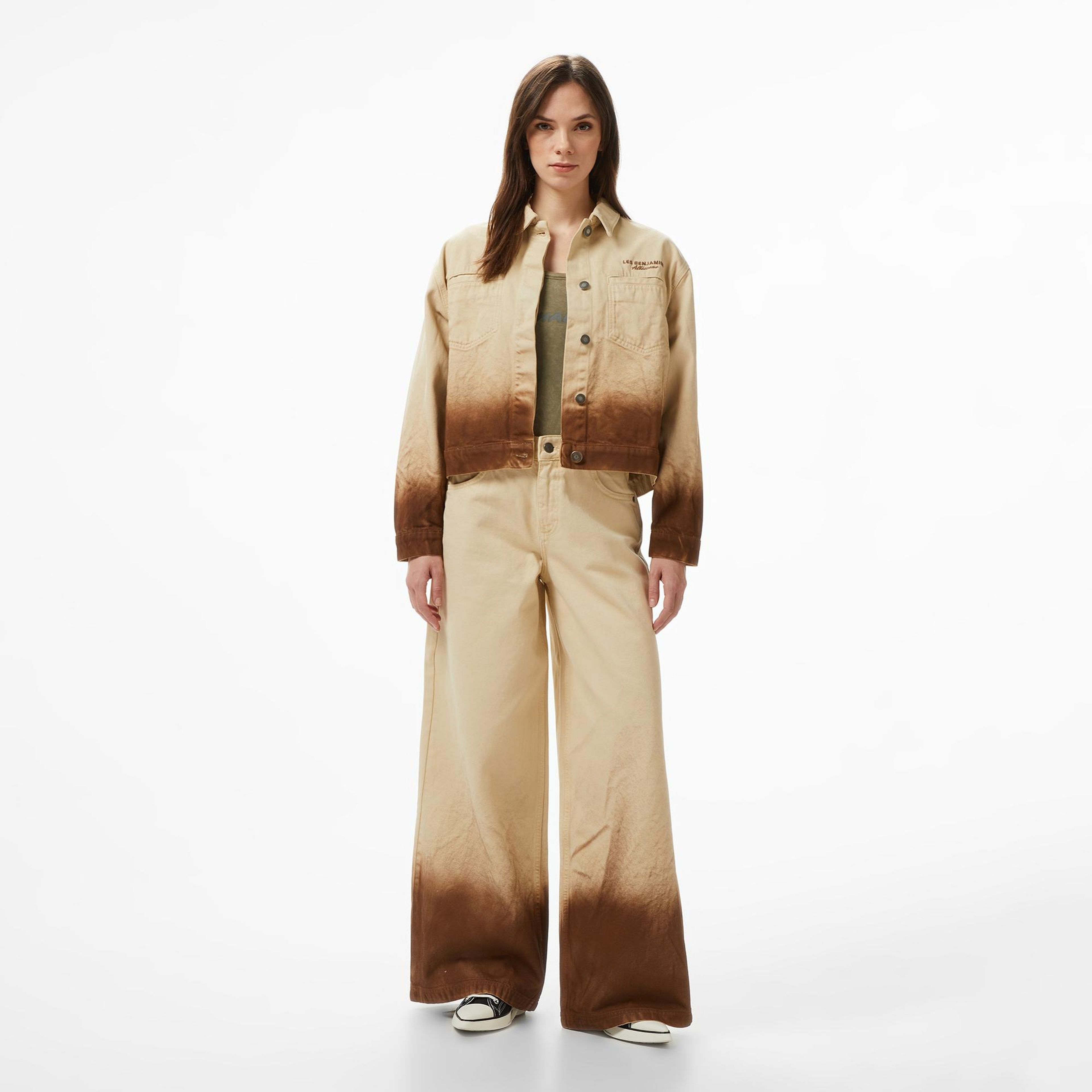 Les Benjamins Regular Fit Kadın Bej Pantolon