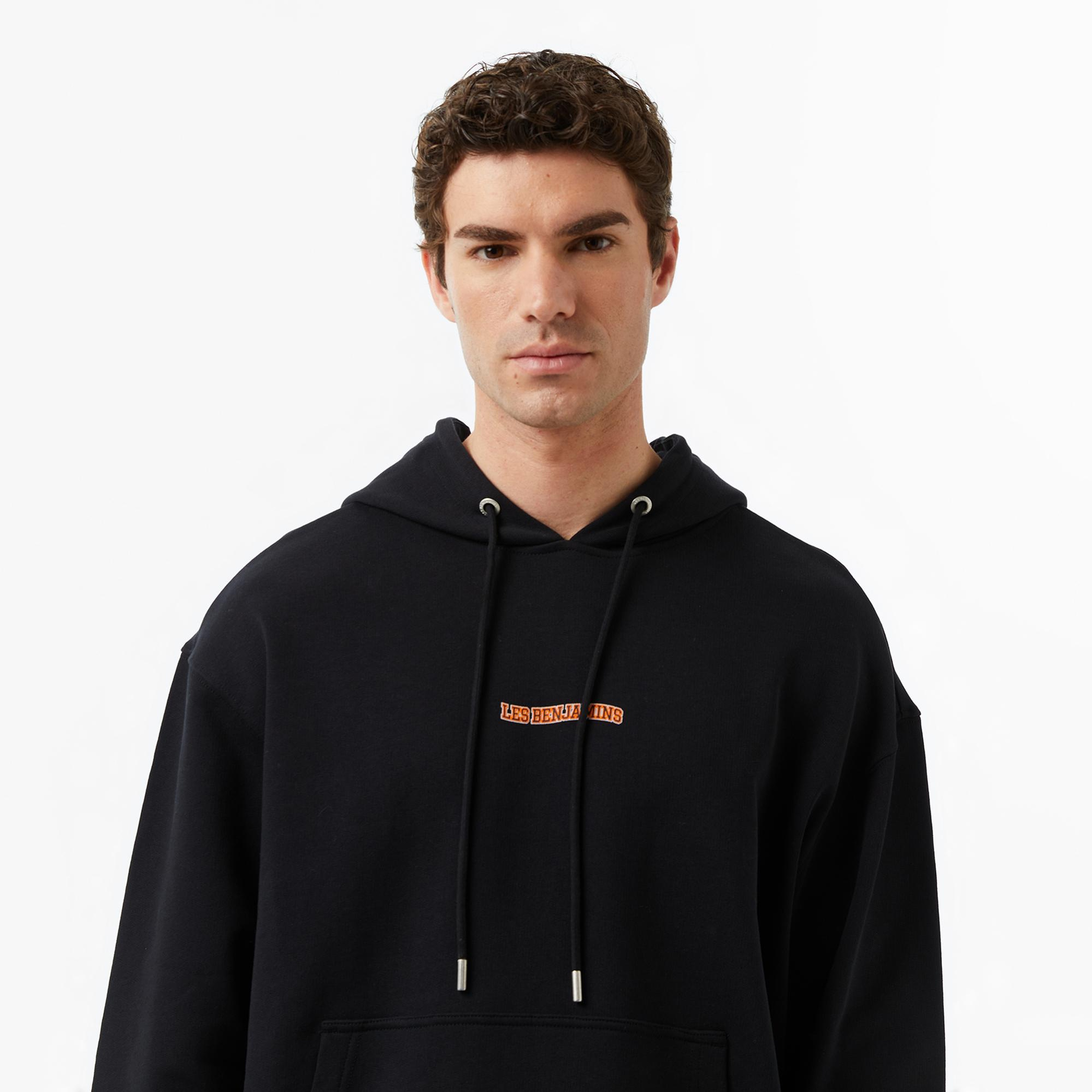 Les Benjamins Essentials 702 Erkek Siyah Sweatshirt